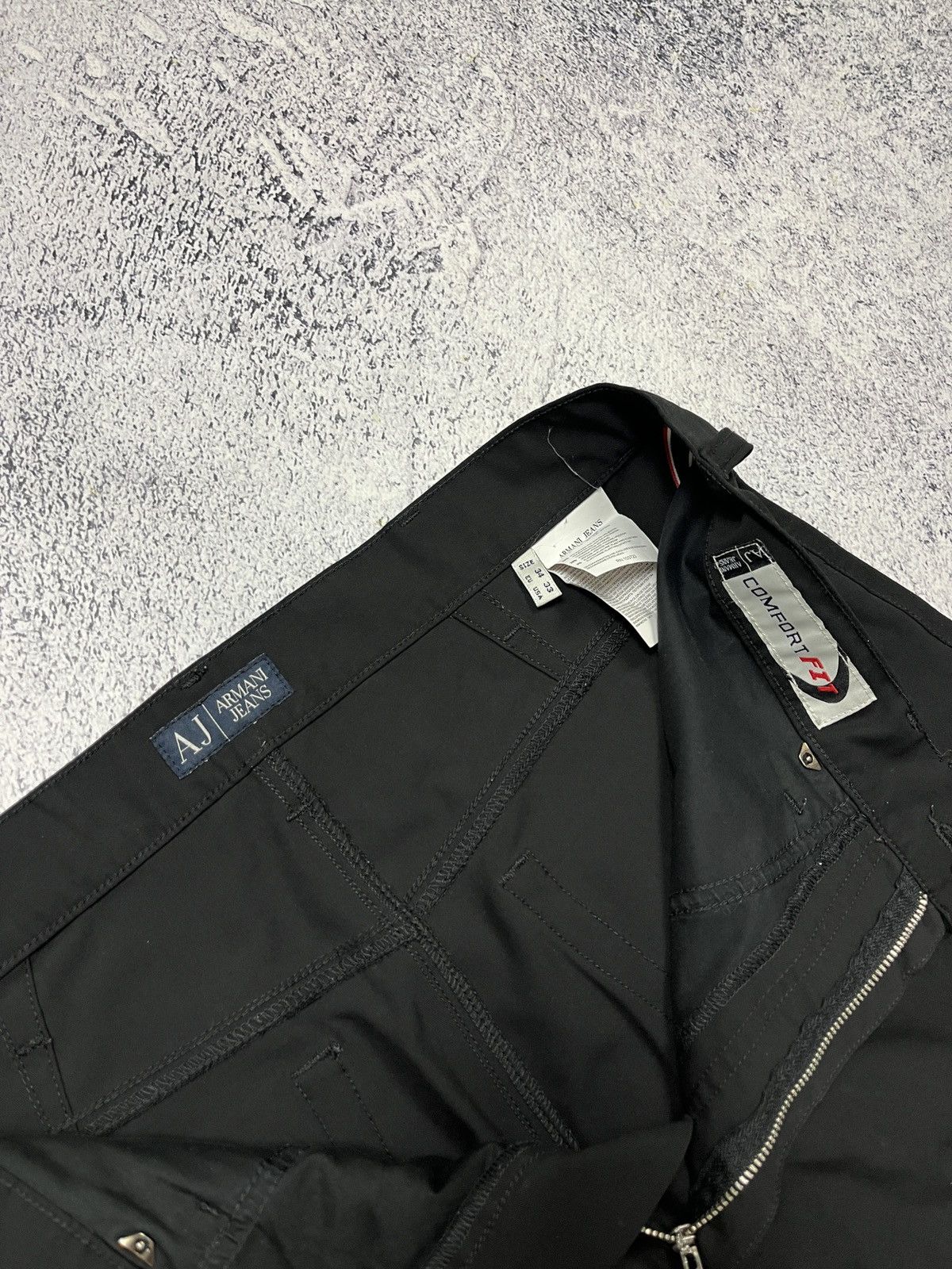 Armani × Giorgio Armani × Vintage Vintage Armani Jeans Metal Logo Classic Pants Rare Luxury Size US 34 / EU 50 - 15 Thumbnail
