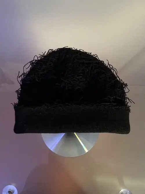 Other Distressed Knitted Beanie (black) Size ONE SIZE - 2 Thumbnail