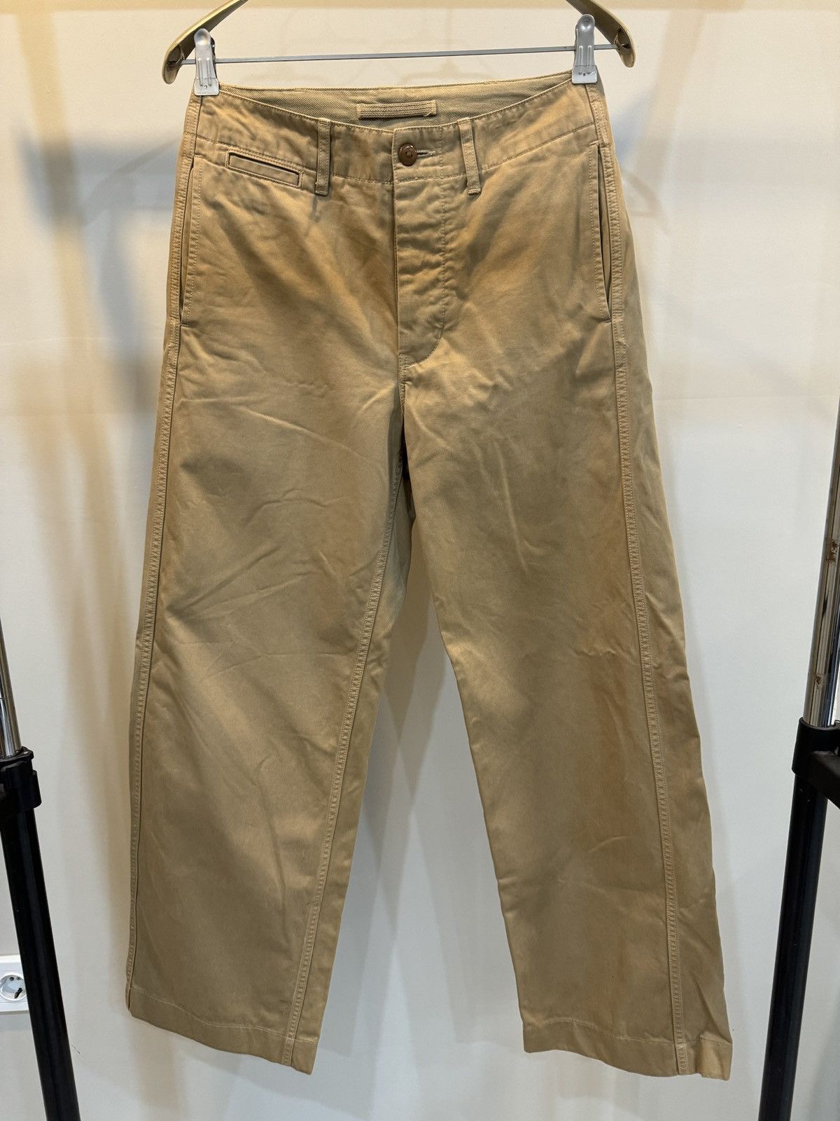 Nigel Cabourn Wide Leg Nigel Cabourn Military Chino Pants Size US 30 / EU 46 - 1 Thumbnail