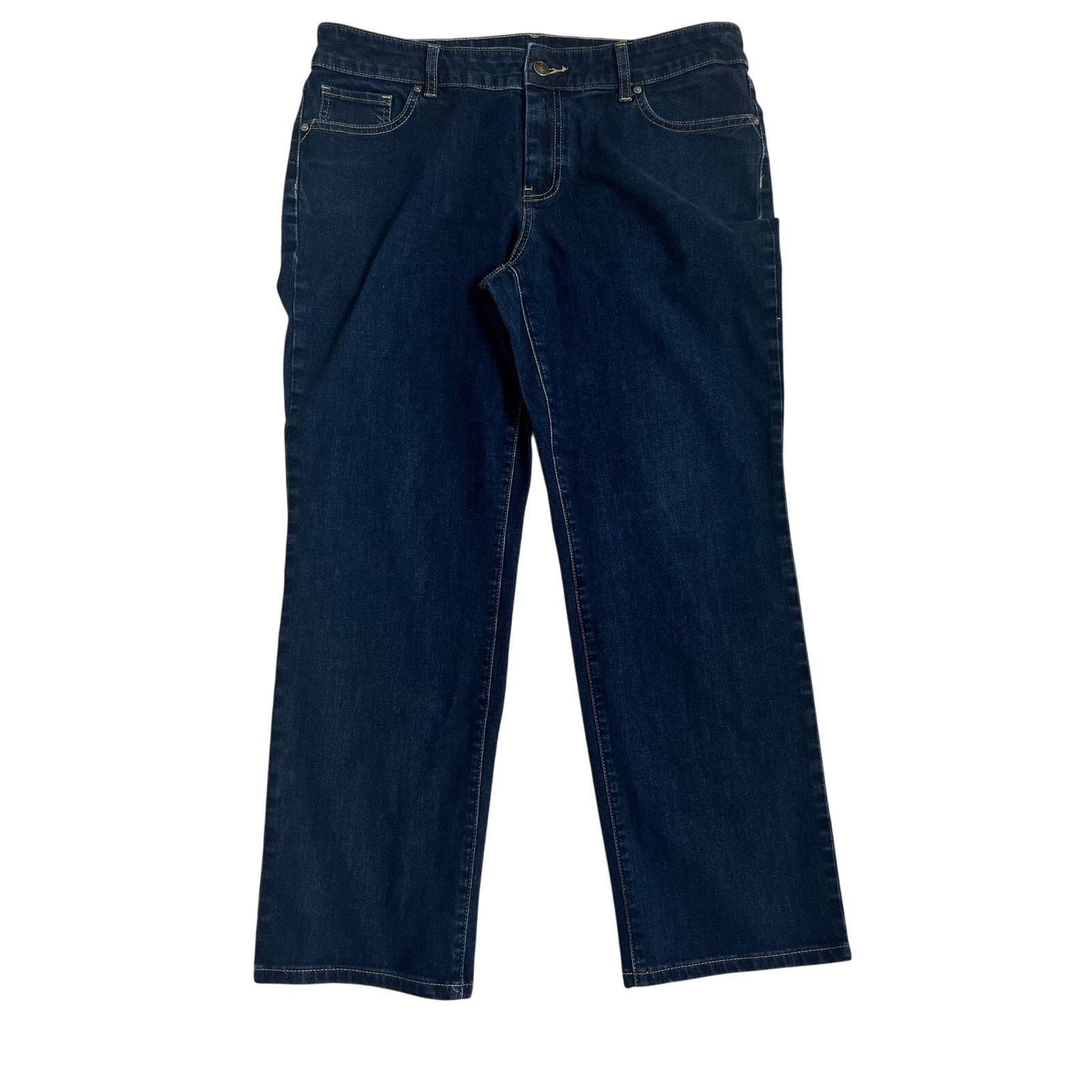 Chicos Chico’s Straight Leg Mid-Rise Jeans 2 Short (US Size 12) Size 34" / US 12 / IT 48 - 1 Thumbnail