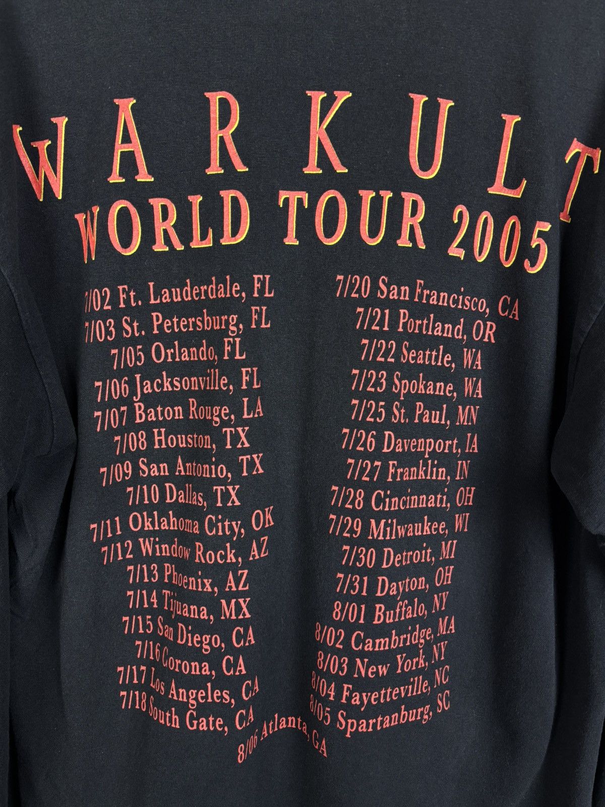 Band Tees 00s Malevolent Creation Warkult 2005 Tour Metal Long Sleeve Size US L / EU 52-54 / 3 - 8 Thumbnail