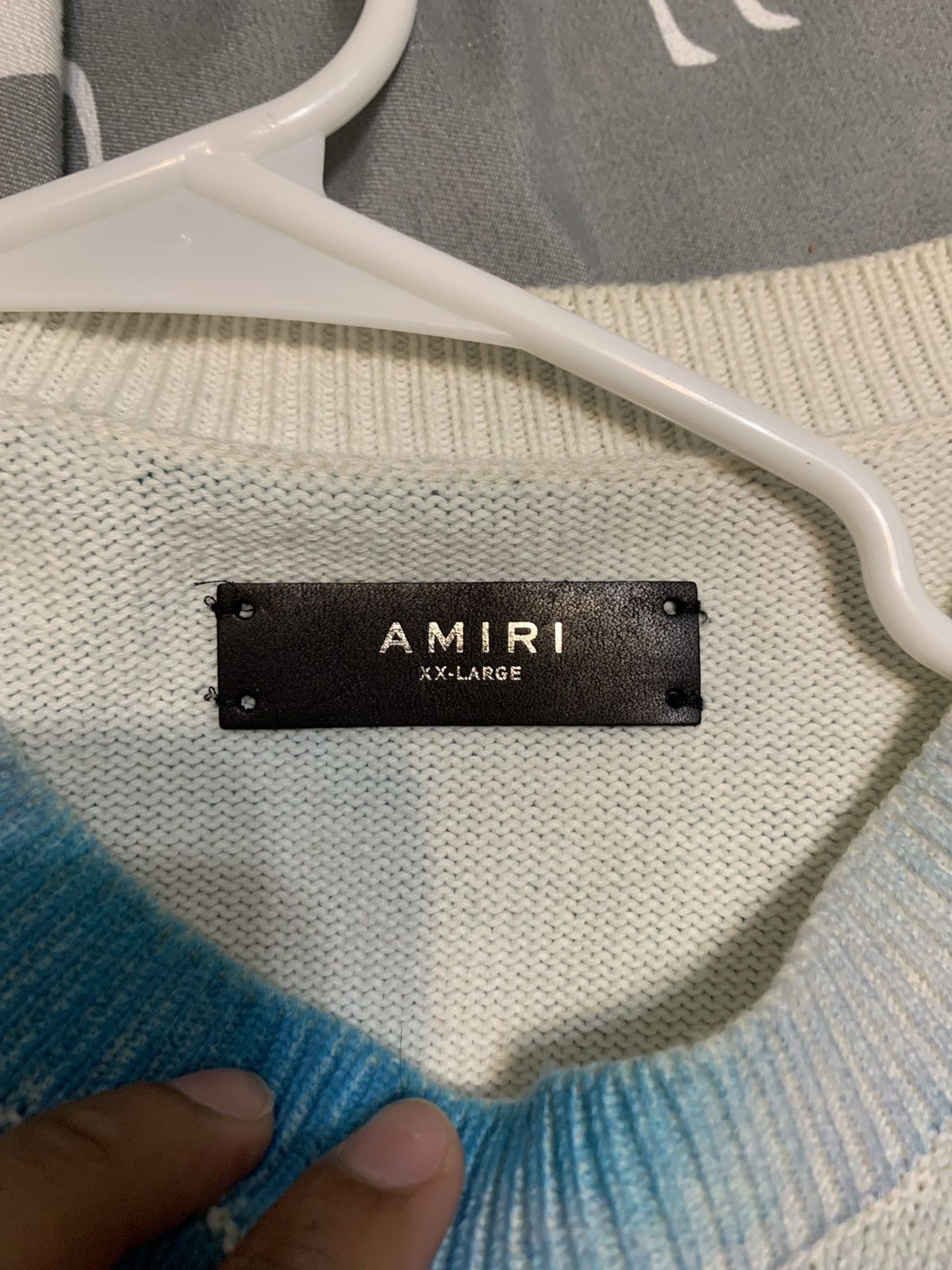 Amiri Amiri sky blue sweater Size US XXL / EU 58 / 5 - 4 Thumbnail