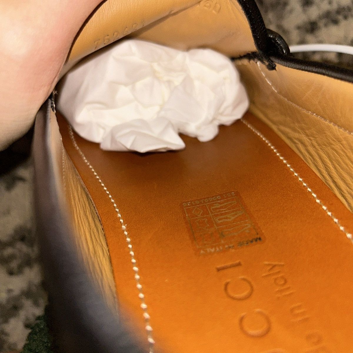Gucci Gucci Men Gommino Driver Loafers with Half Horsebit Black Size US 7 / EU 40 - 10 Thumbnail