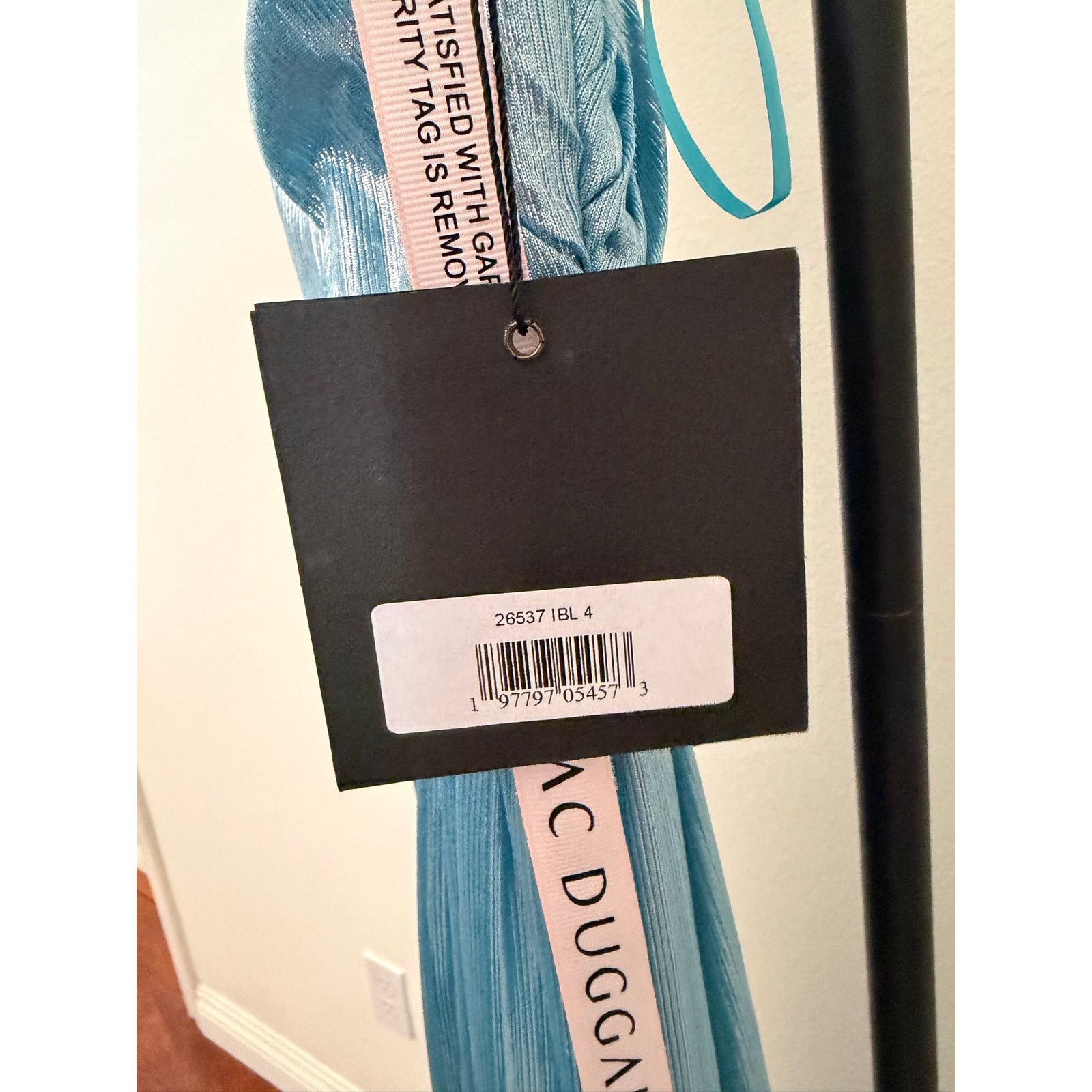 Mac Duggal MAC DUGGAL ONE SHOULDER DRAPED GOWN blue teal 26537 sz 4 Size S / US 4 / IT 40 - 5 Thumbnail
