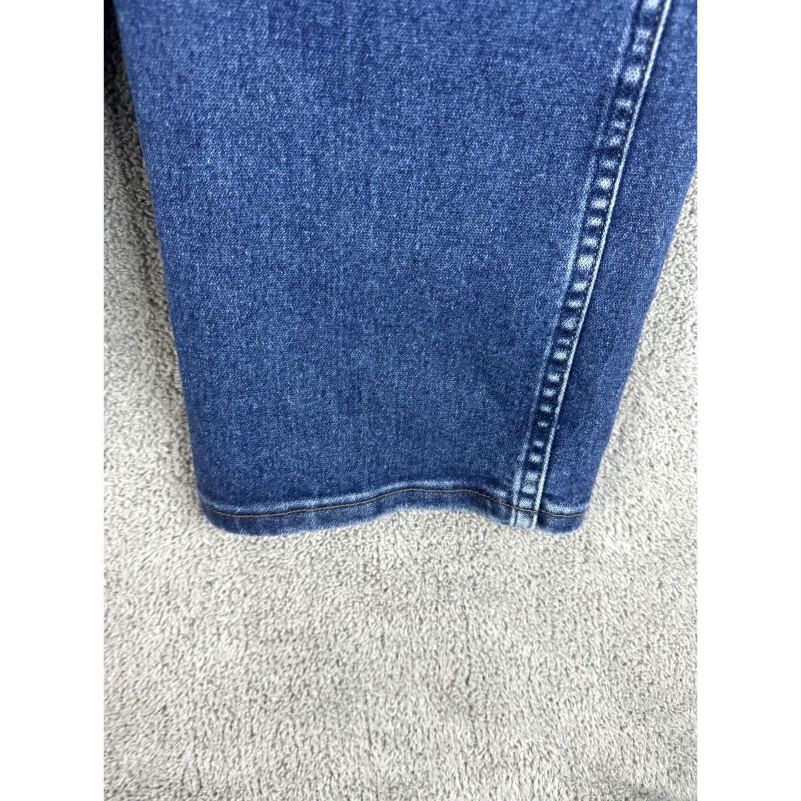 Wrangler Wrangler Jeans Mens 30x32 Blue Denim Straight Leg Stretch Mid Rise Size US 30 / EU 46 - 7 Thumbnail