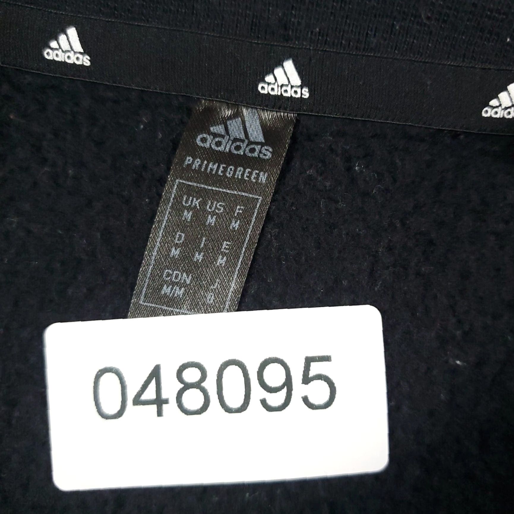 Adidas Adidas Mens Medium Black Crew Neck Cotton Blend Pullover Sweater Size US M / EU 48-50 / 2 - 8 Thumbnail