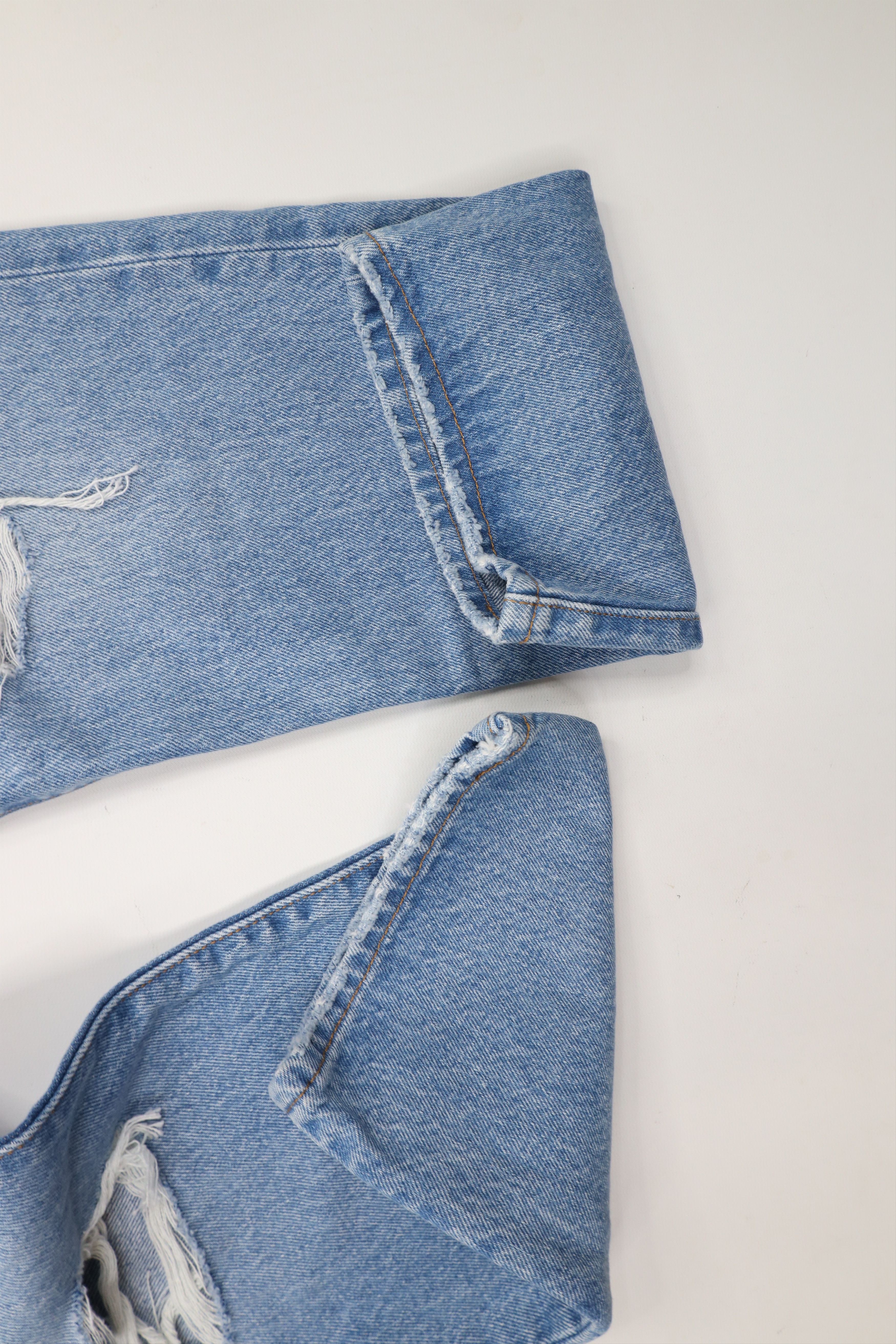 Levi's × Vintage Levis 501xx Button Fly Cropped Original Fit Denim Jeans Size 32" / US 10 / IT 46 - 5 Thumbnail