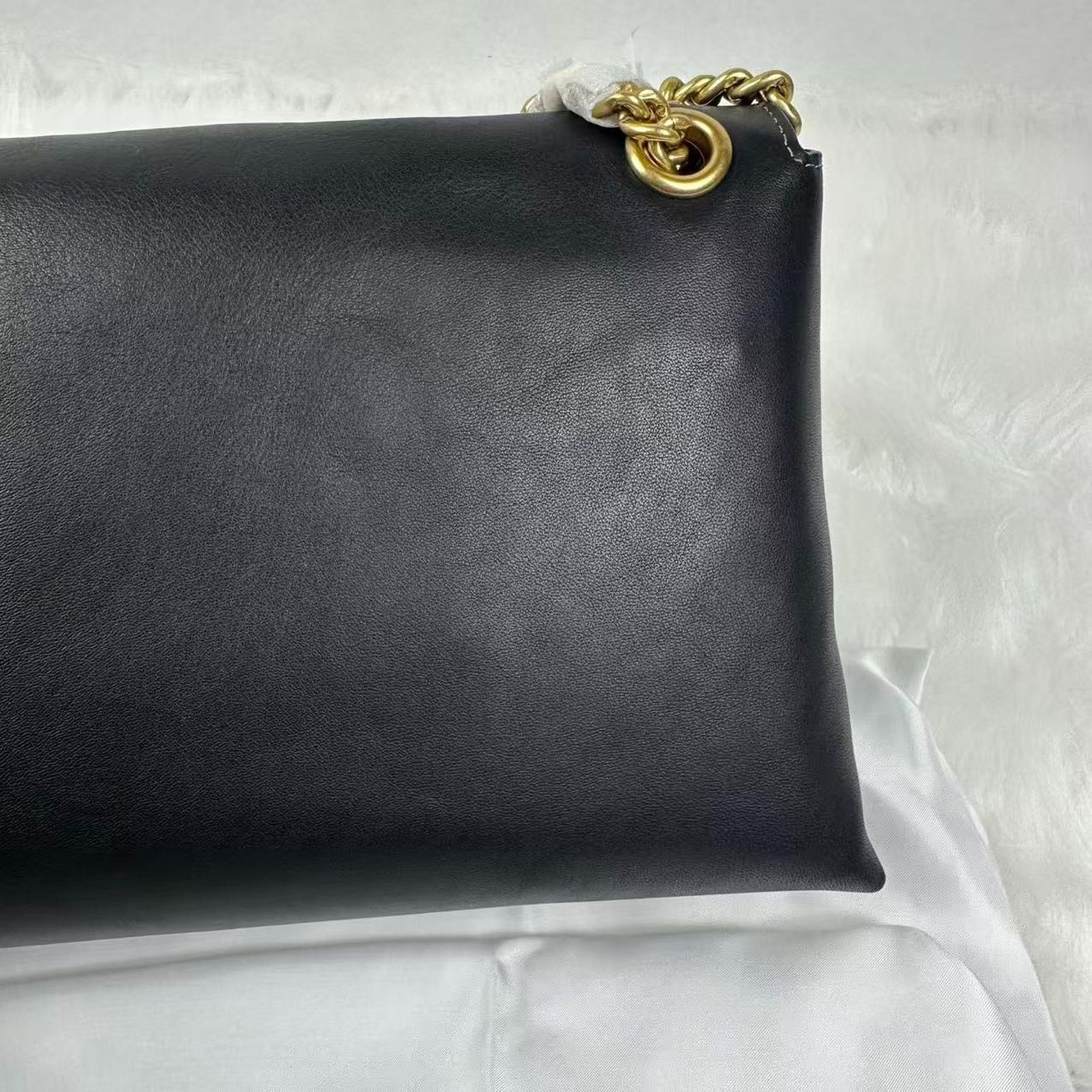 Coach Coach Chelsea Shoulder 30 Chain Natural Leather Brass Black Size ONE SIZE - 9 Thumbnail