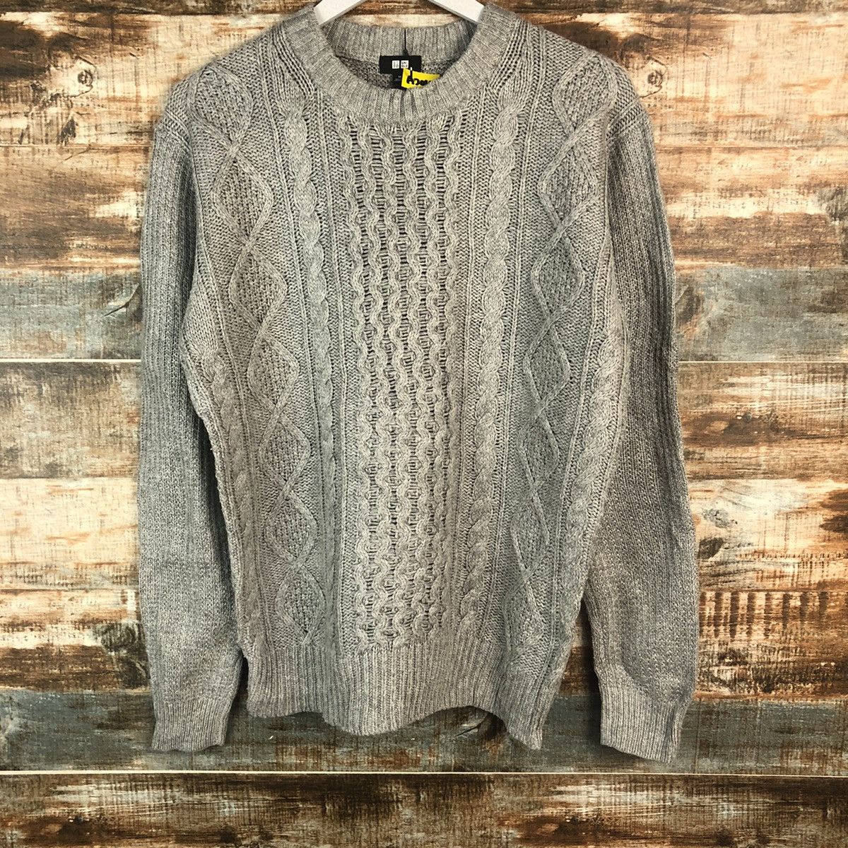 Homespun Knitwear × Uniqlo Uniqlo japan Grey cable Knitwear #A2014 Size US M / EU 48-50 / 2 - 3 Thumbnail
