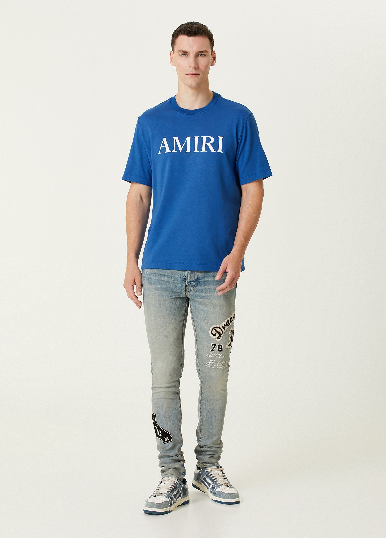 Amiri AMIRI Core collection blue logo print t-shirt Medium Size US M / EU 48-50 / 2 - 2 Thumbnail