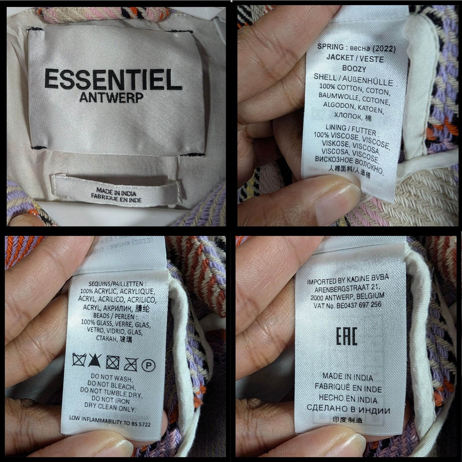 Unknown London Essentiel Antwerp Revolve Boozy Oversized Shirt Jacket Size S / US 4 / IT 40 - 8 Thumbnail