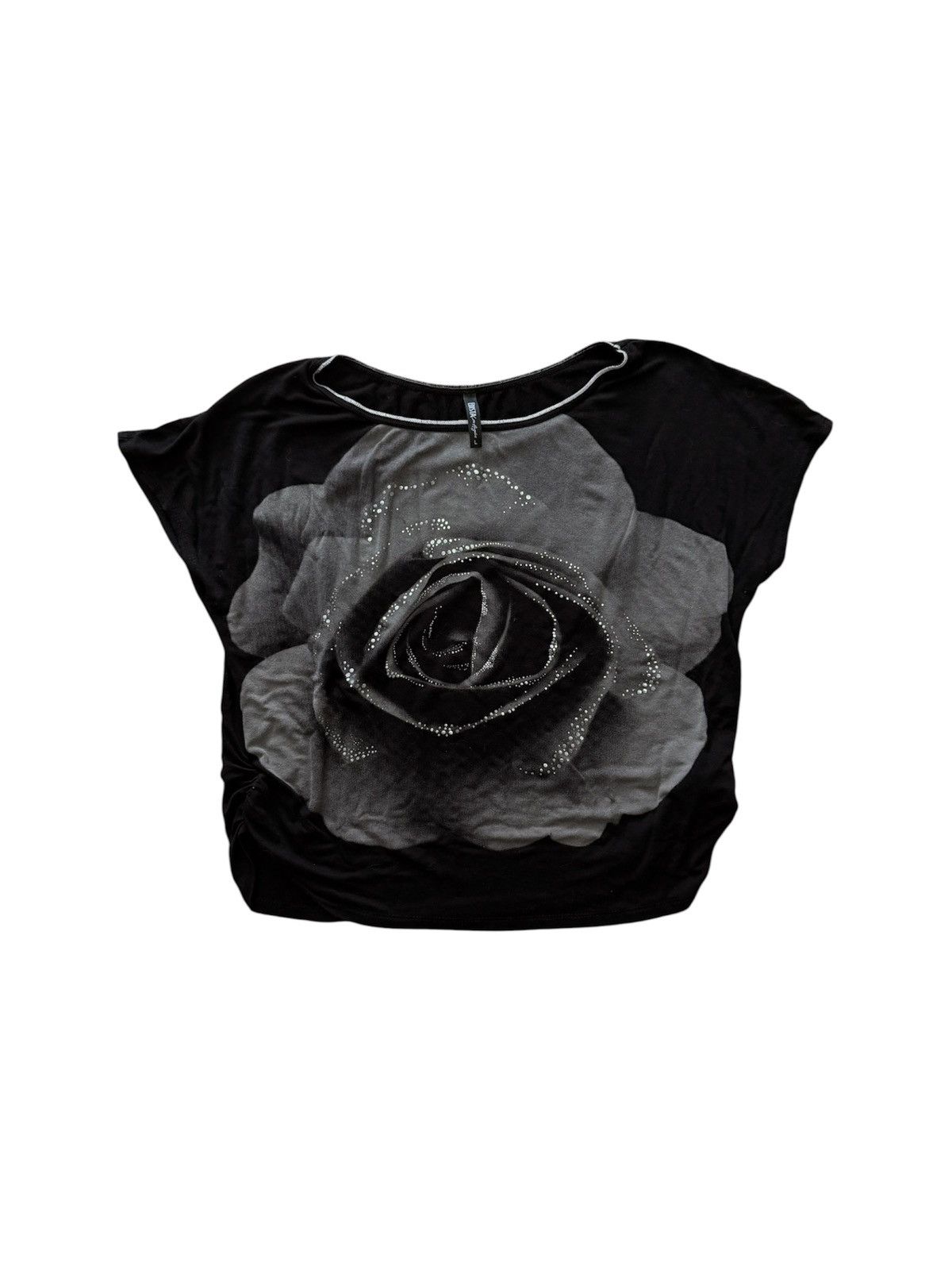 Vintage Y2K Rose Graphic Top Size L / US 10 / IT 46 - 1 Thumbnail