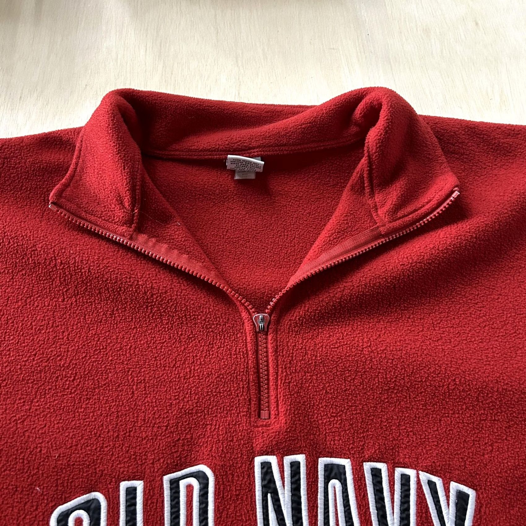 Old Navy Y2K Old Navy Sweatshirt Mens 2XL Red Fleece 1/4 Zip Pullover Logo Size US XXL / EU 58 / 5 - 2 Thumbnail