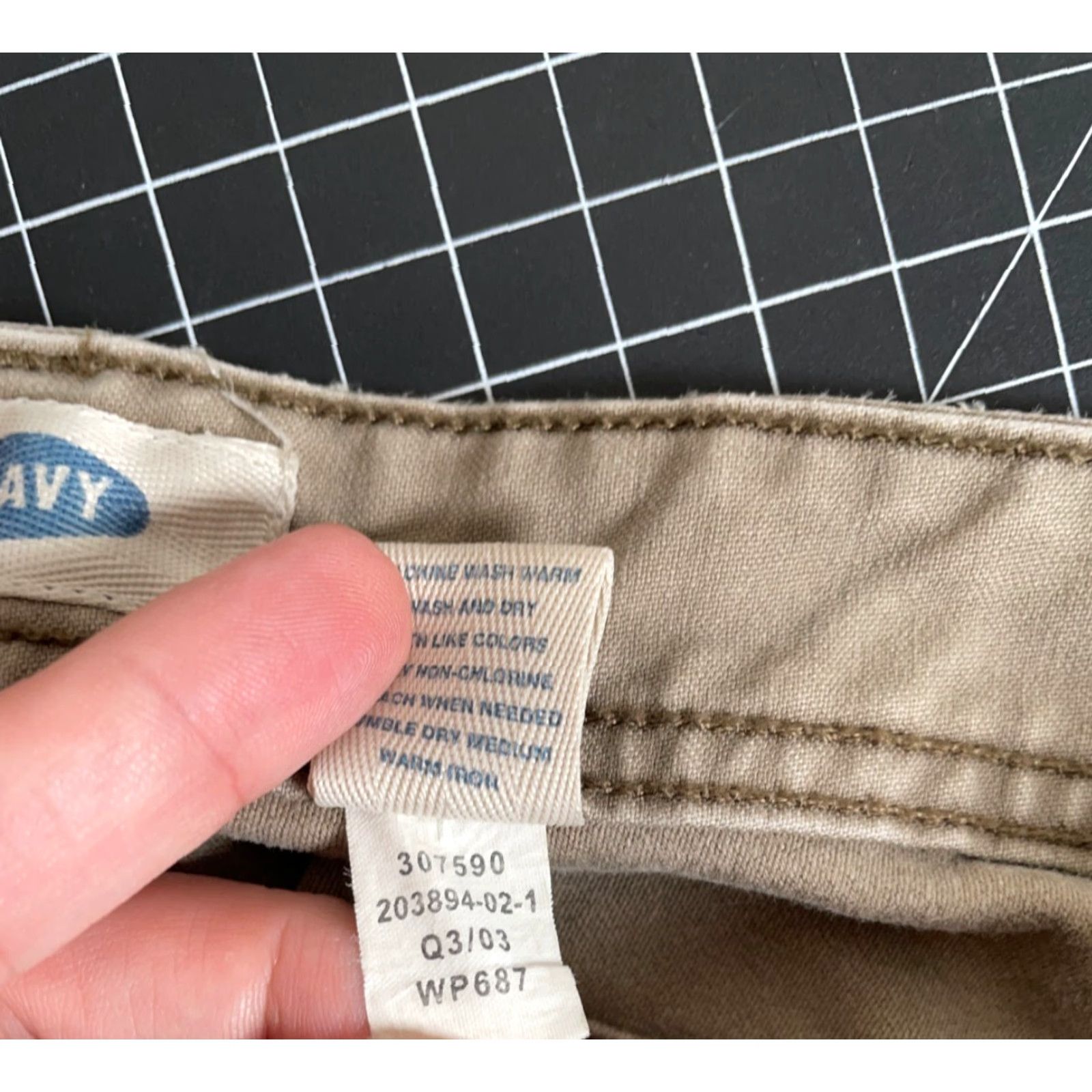 Old Navy VINTAGE Old Navy Men's Cargo Pants 36 x 29 Cotton Retro Military Green Fall Winter Size US 36 / EU 52 - 4 Thumbnail