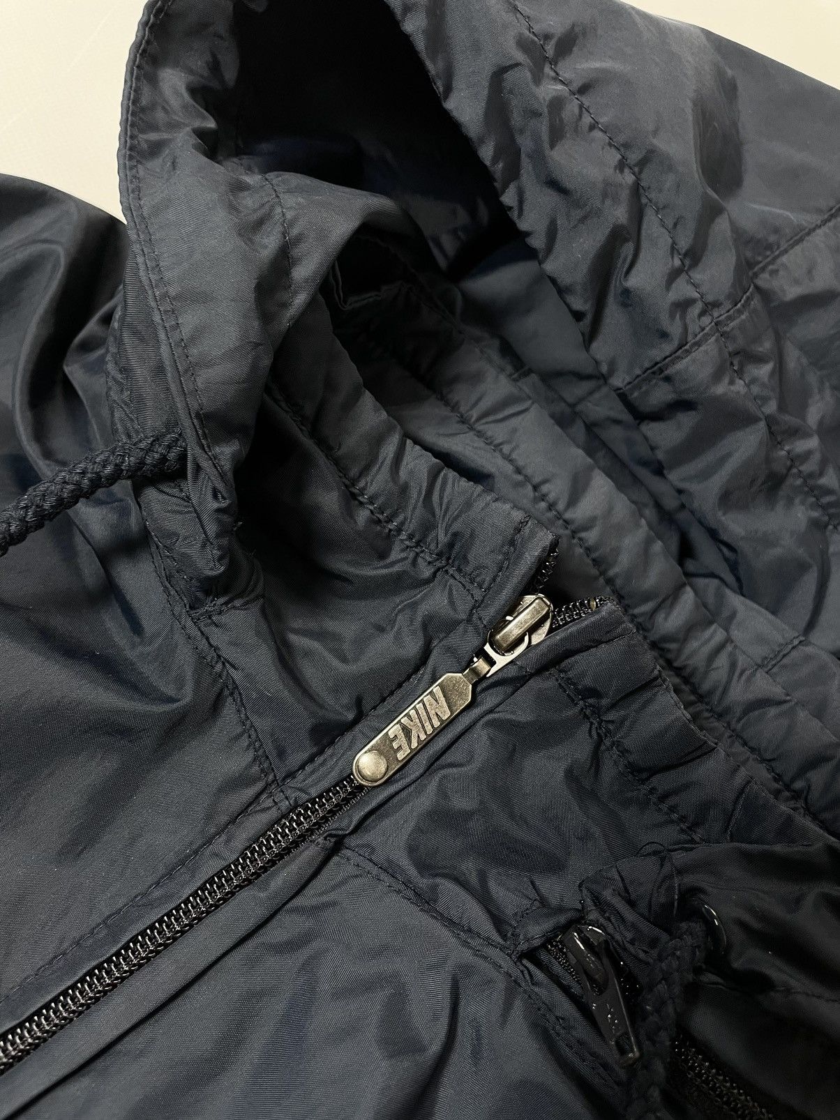 Nike NIKE 🥶 00s vintage nylon blue hooded light jacket Size US XL / EU 56 / 4 - 9 Thumbnail