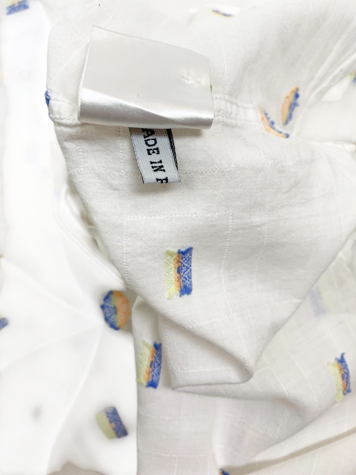 Ann Demeulemeester 2000's White Floral Pattern Shirt Size US L / EU 52-54 / 3 - 8 Thumbnail