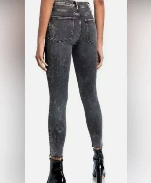 Frame Frame Ali High-Rise Cigarette Jeans Acid Wash ( 25 ) Size 25" / US 0 / IT 36 - 2 Thumbnail