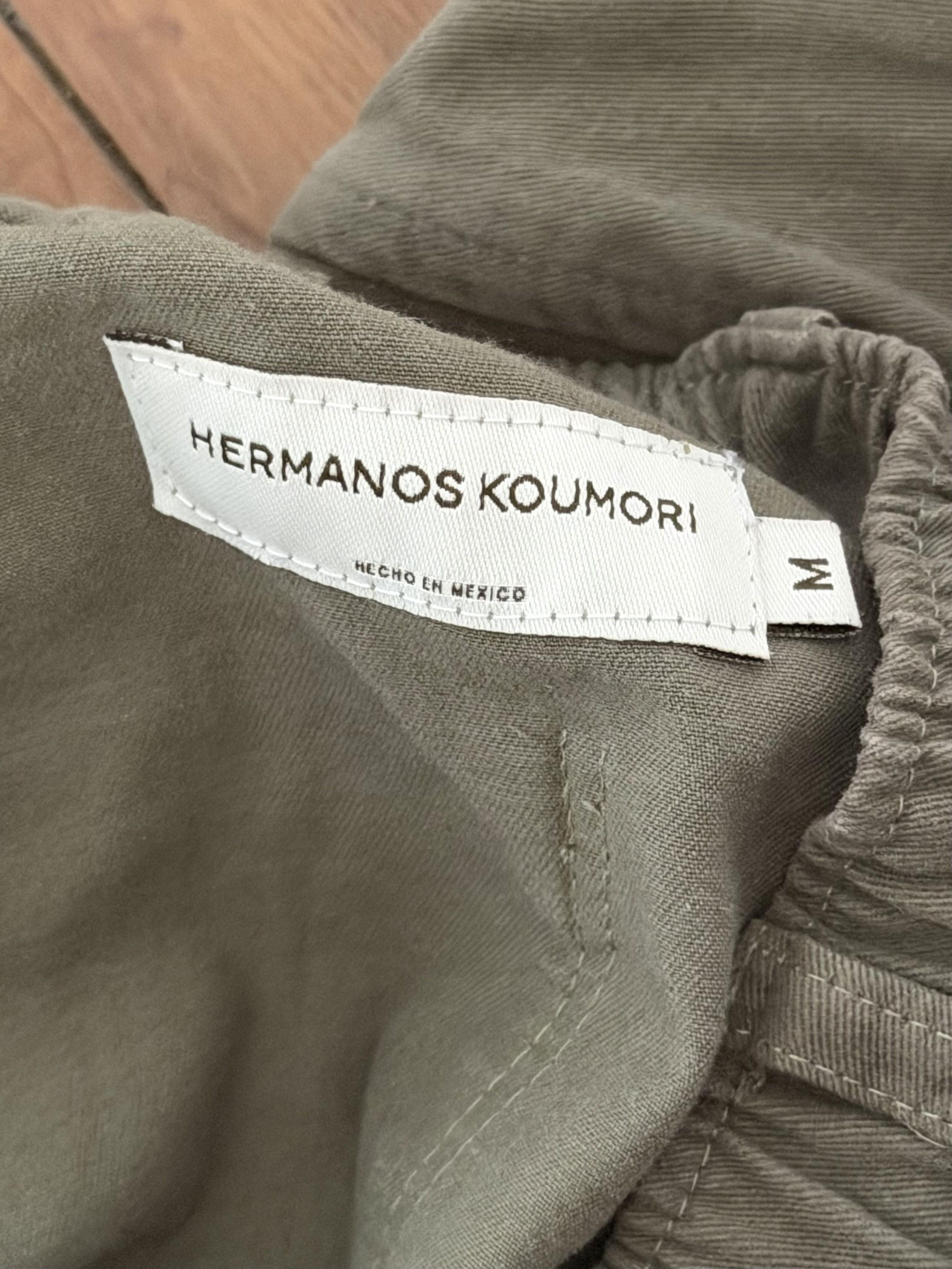 Other Hermanos Koumori Olive Green Canvas Pants Size US 31 - 4 Thumbnail