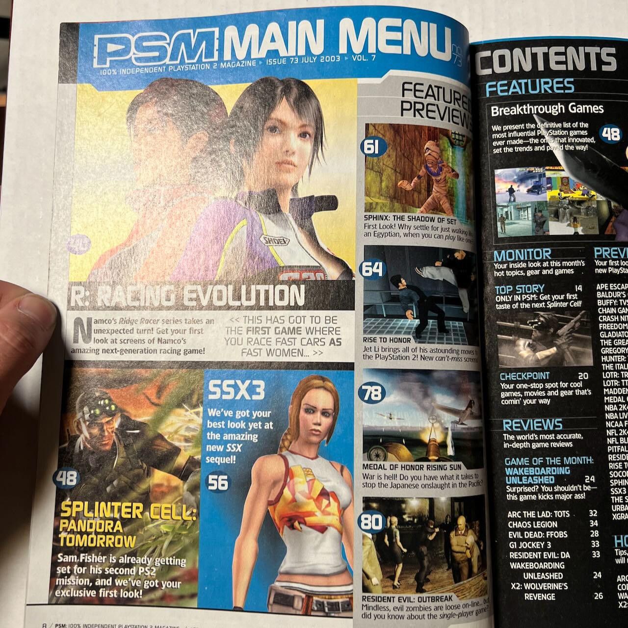 Playstation PSM Magazine #73 JUL 2003 PlayStation 2 Preview PS2 RARE Size ONE SIZE - 6 Thumbnail