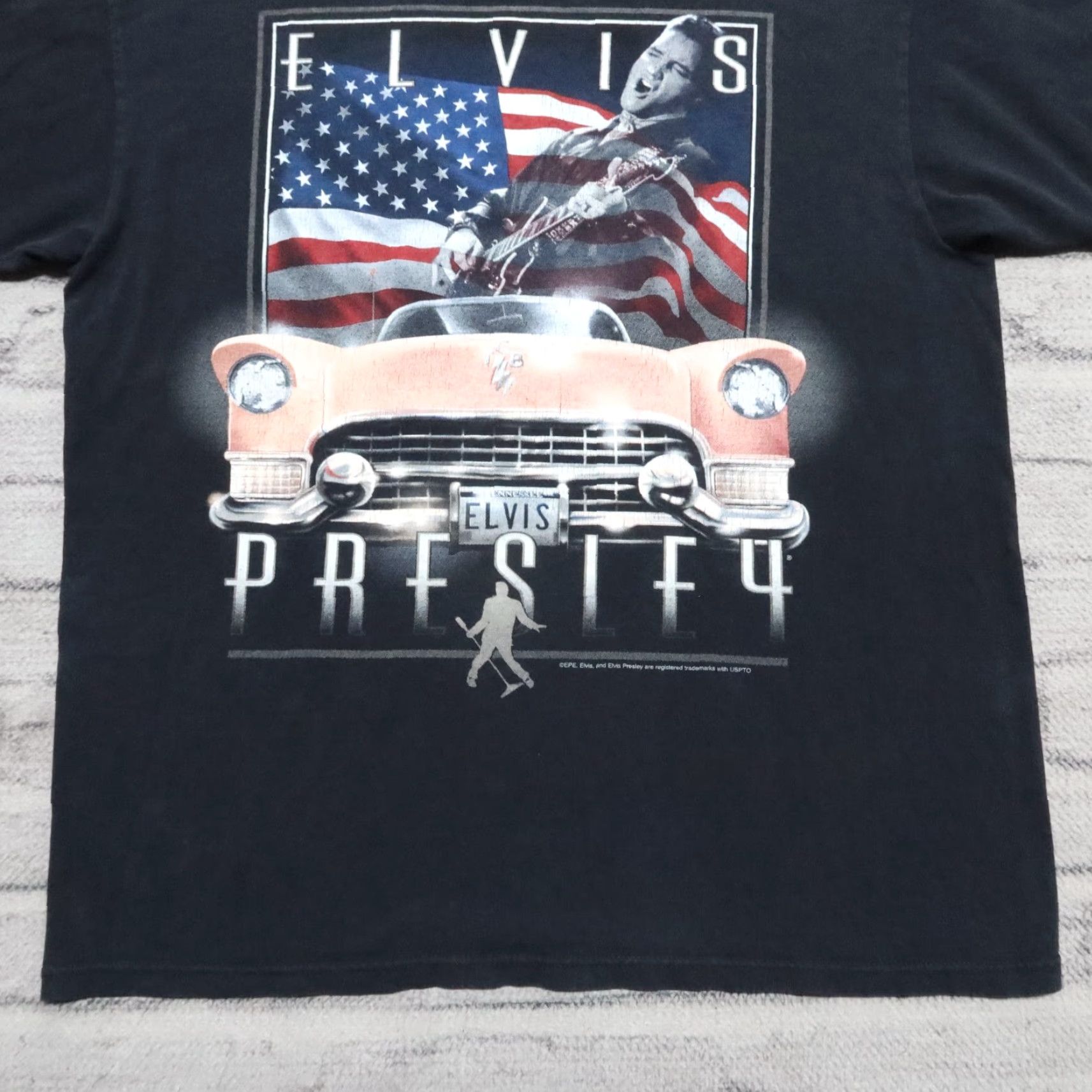 Anvil Vintage Elvis Presley Shirt L Black Cadillac Size US L / EU 52-54 / 3 - 4 Thumbnail