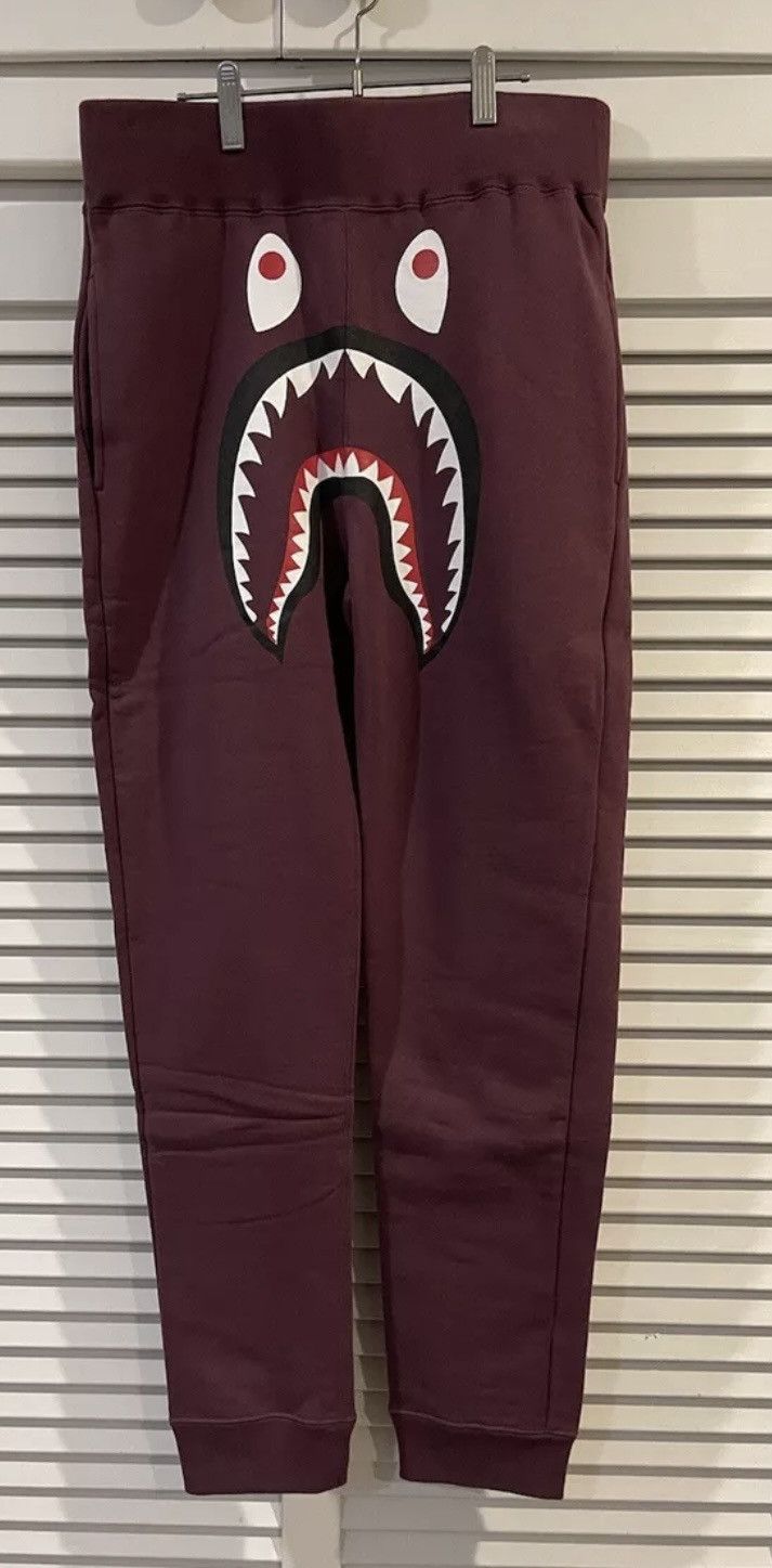 Bape Shark Sweat Pants Size US 30 / EU 46 - 1 Thumbnail