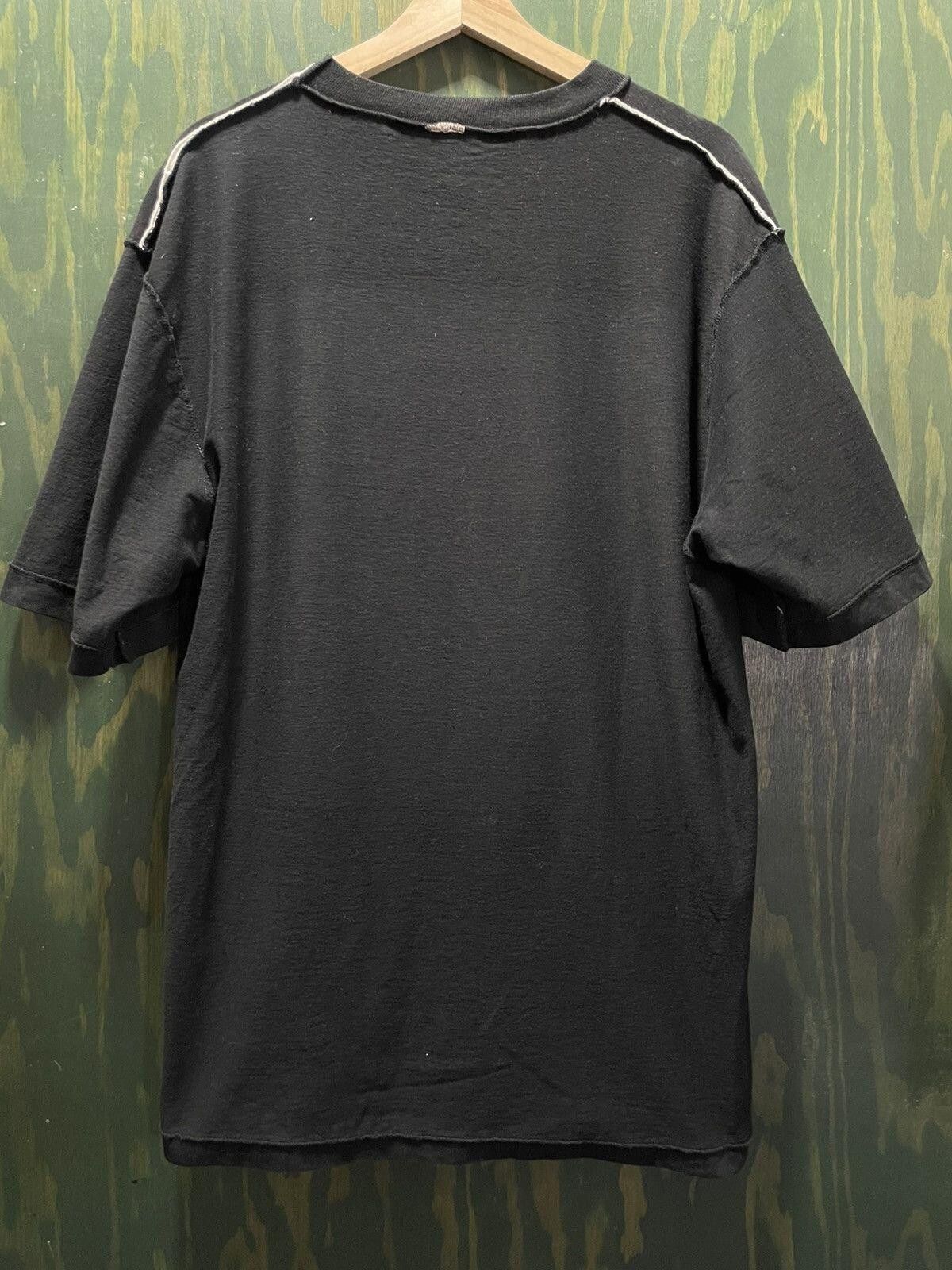 Vintage NOT TODAY JESUS upside down text art on 90s inside out tee Size US XL / EU 56 / 4 - 2 Thumbnail