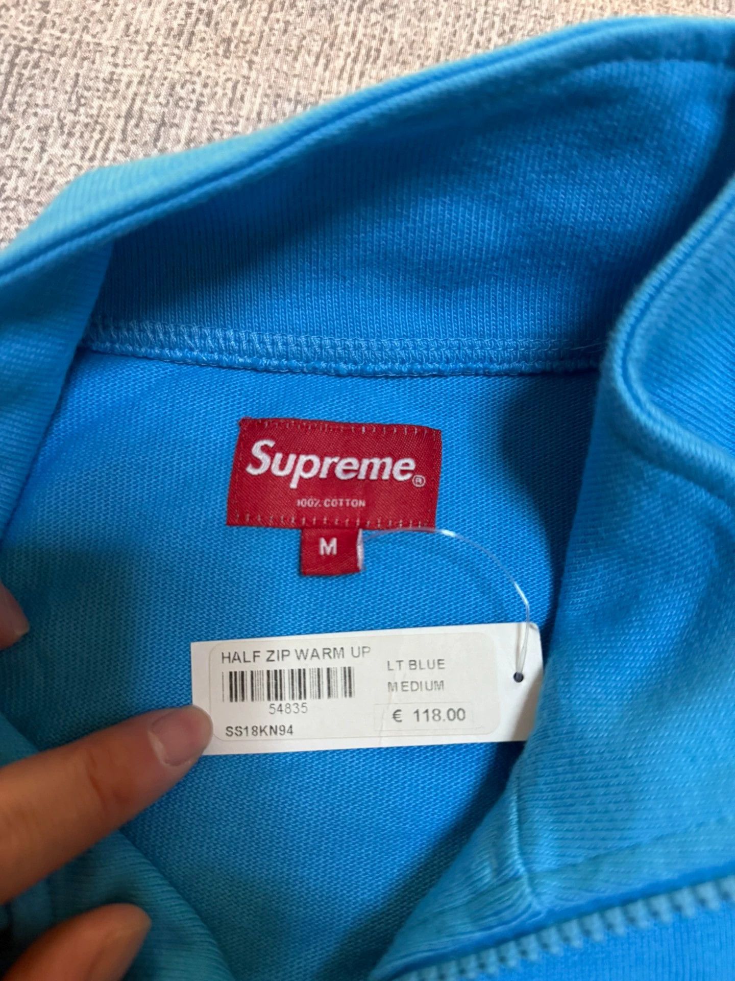 Supreme Supreme Half Zip T-Neck Warm Up Sweatshirt New M Size US M / EU 48-50 / 2 - 2 Thumbnail