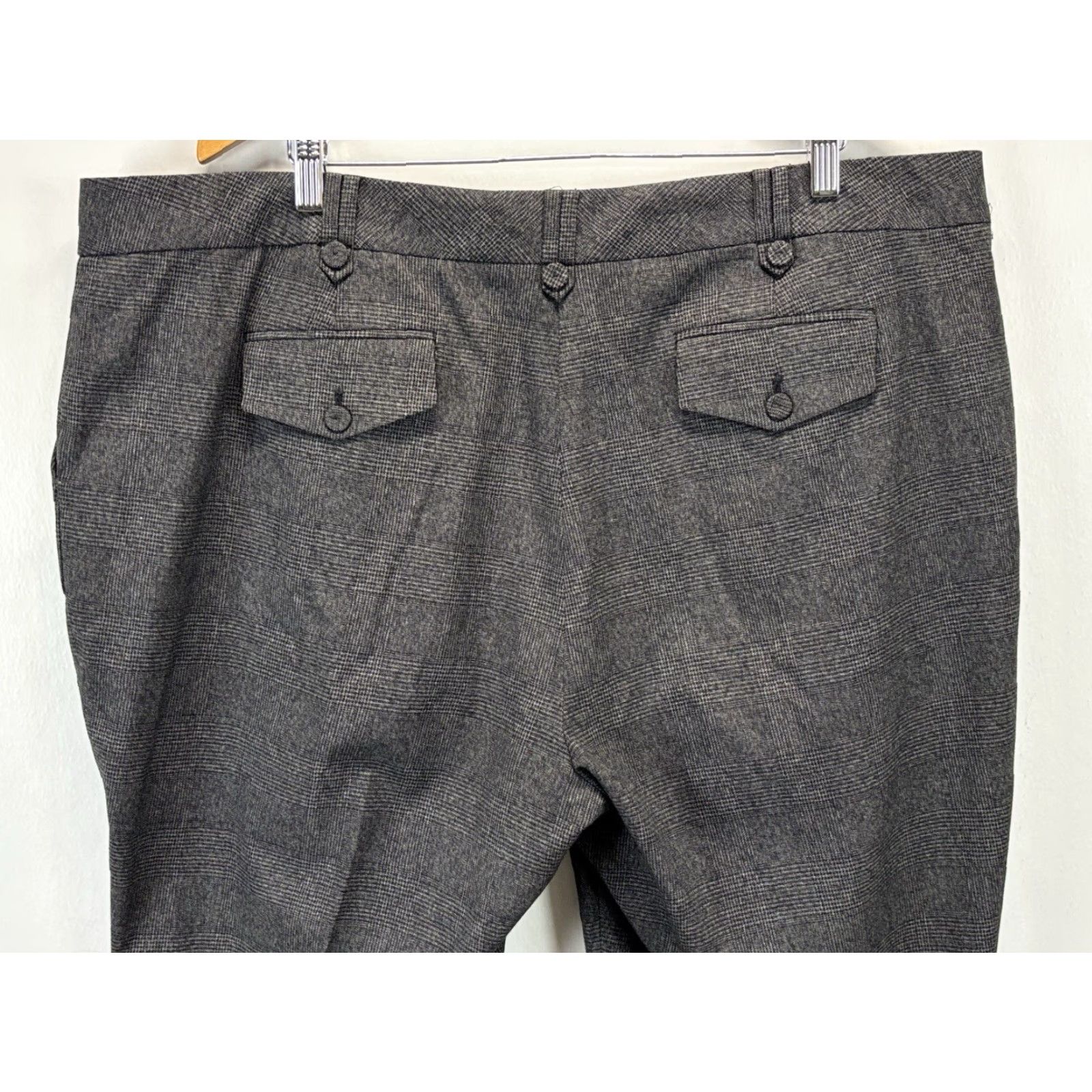 Talbots VINTAGE Talbots Glen Plaid Dress Pants 22W Plus Black White Straight Leg Career Womens Pants Size 40" / US 18 - 4 Thumbnail