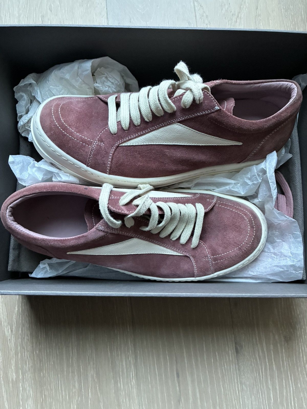 Rick Owens Pink Vintage Sneak | Grailed