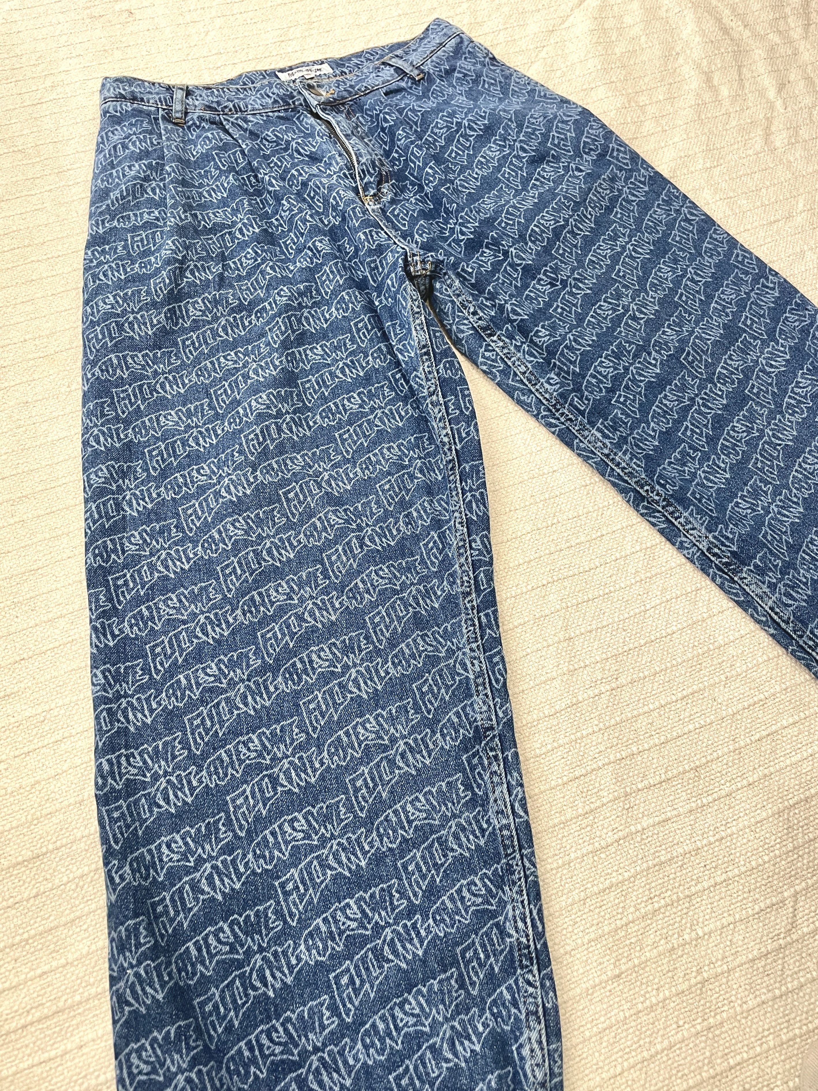 Fucking Awesome FUCKING AWESOME BAGGY JEANS STAMP DENIM PANTS TROUSERS Size US 32 / EU 48 - 7 Thumbnail