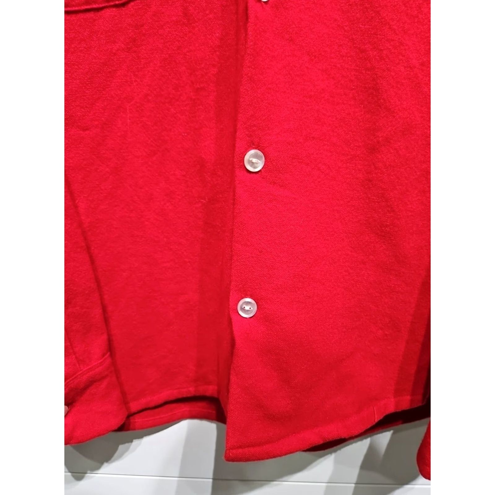 Vintage VINTAGE Woolrich Shirt Mens Medium Button-Up 100% Pure Virgin Wool Red Long Sleeve Collared Button-Down Fall Winter Spring Size US M / EU 48-50 / 2 - 3 Thumbnail