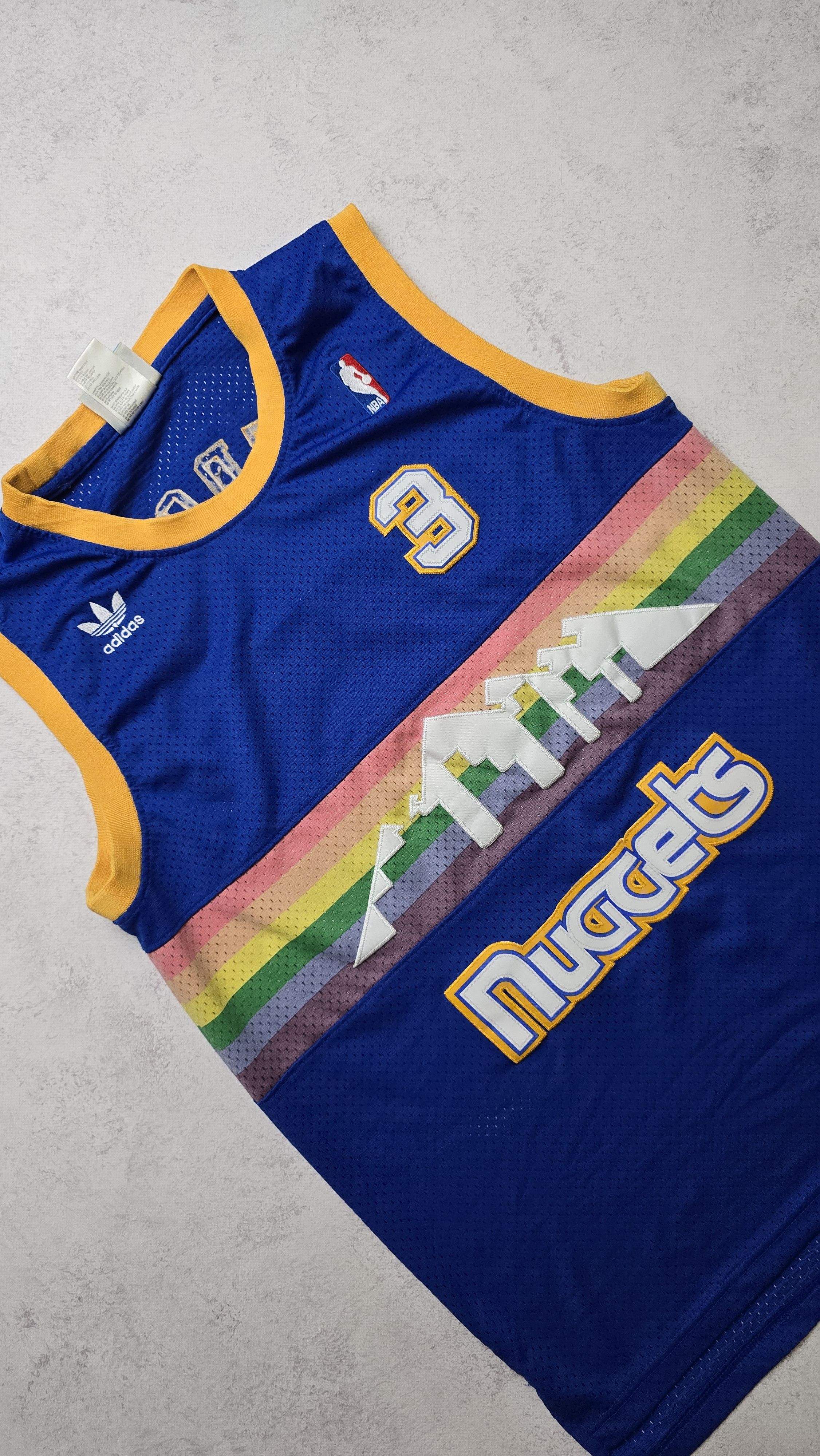 Adidas Denver Nuggets Iverson #3 Hardwood Classics Sewn Jersey Size US M / EU 48-50 / 2 - 8 Thumbnail