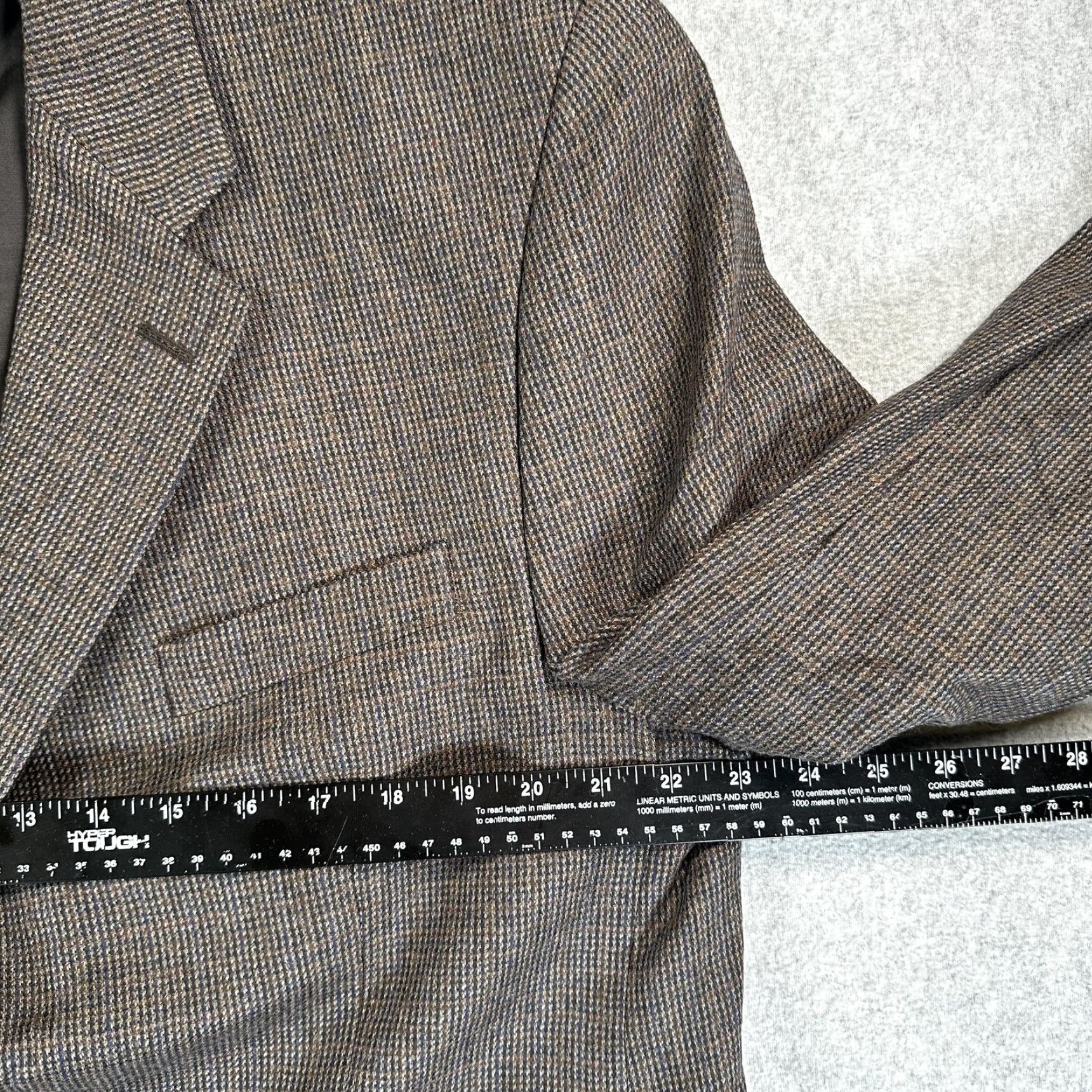 Ralph Lauren Lauren Ralph Lauren Sport Coat Mens 44R Brown Check Wool Two Button Blazer/Coat (Macy's) Size 44R - 5 Thumbnail