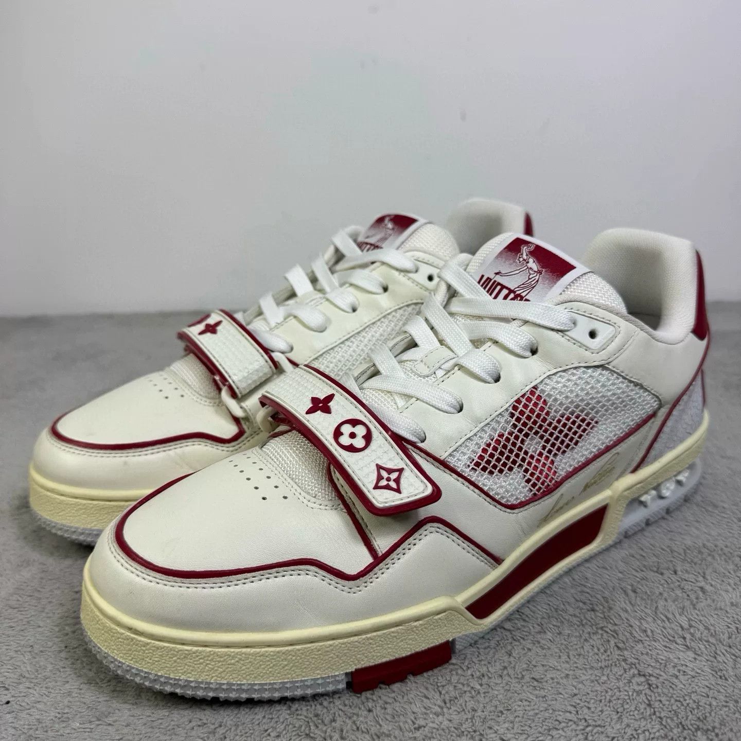 Louis Vuitton Louis Vuitton Training Red Lowtop Sneakers 42 Men Size US 9 / EU 42 - 1 Thumbnail