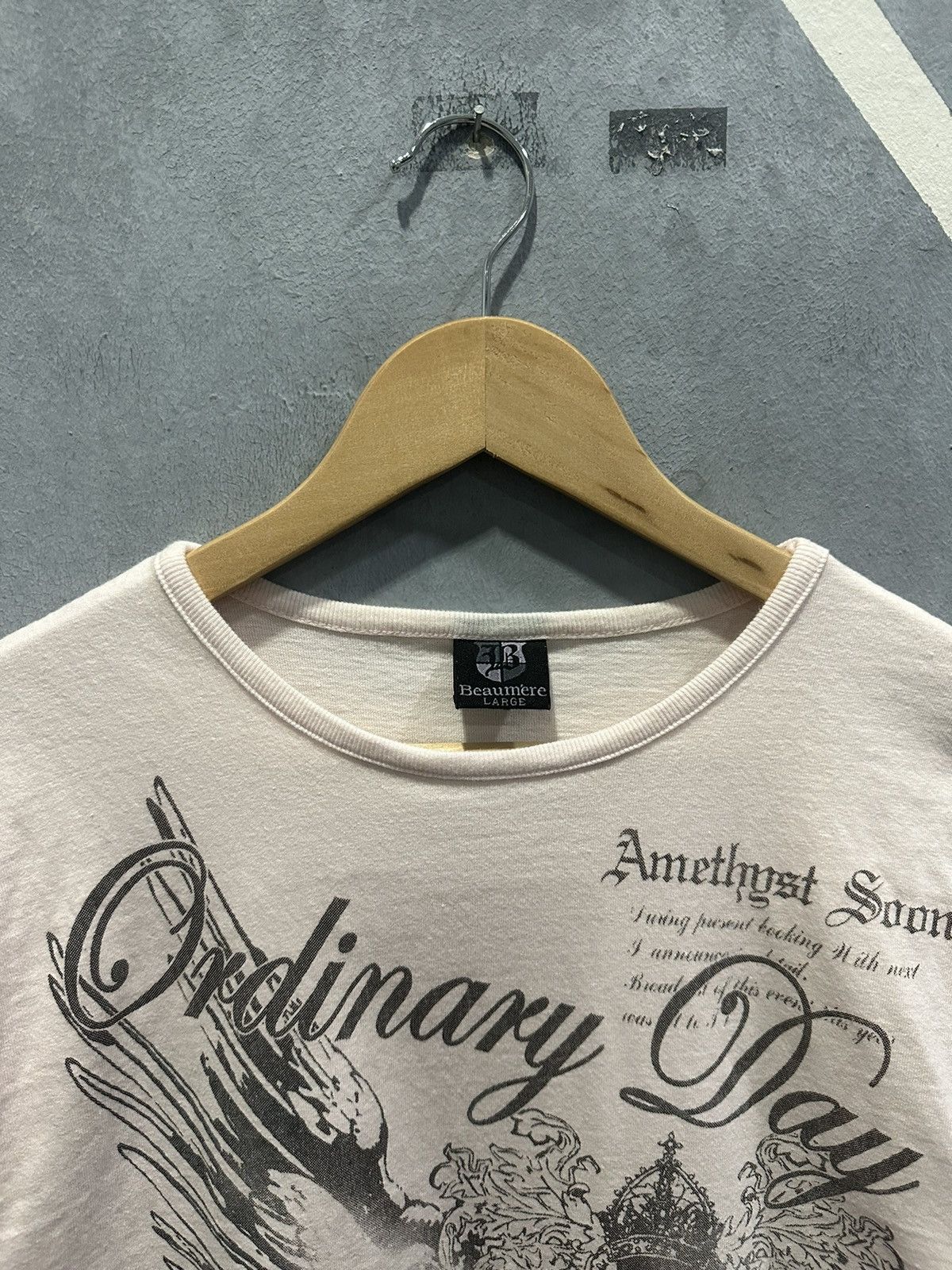 Vintage Y2K Japanese Beaumere Gothic Poem Punk T-shirt Size M / US 6-8 / IT 42-44 - 3 Thumbnail