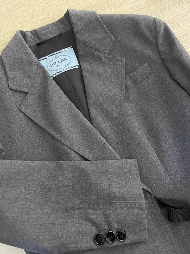 Prada Prada Bow-wrinkled long suit Size XS / US 0-2 / IT 36-38 - 3 Thumbnail