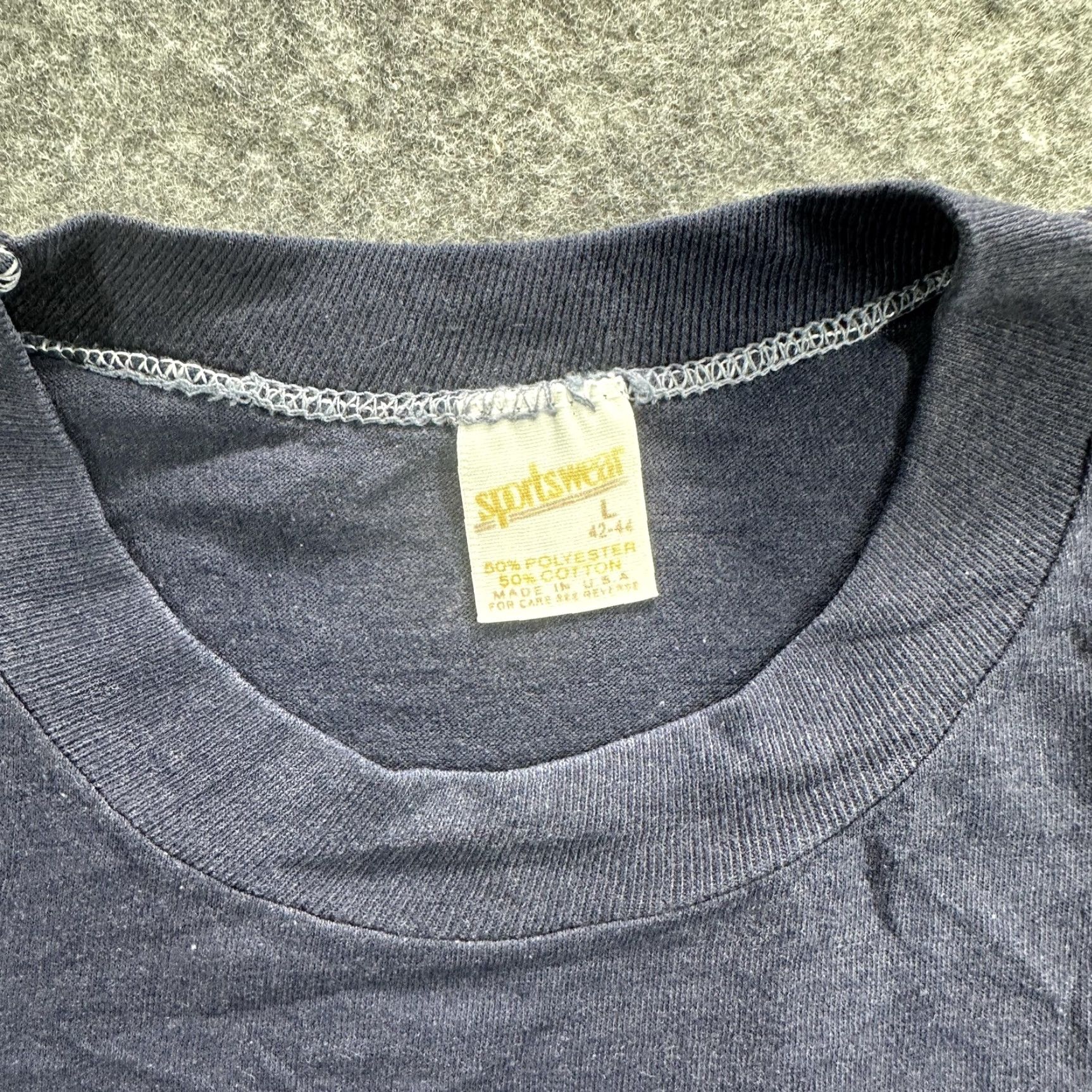 Vintage VINTAGE West Virginia Almost Heaven Shirt Mens L Blue 80s Sportswear USA Tee Size US L / EU 52-54 / 3 - 7 Thumbnail