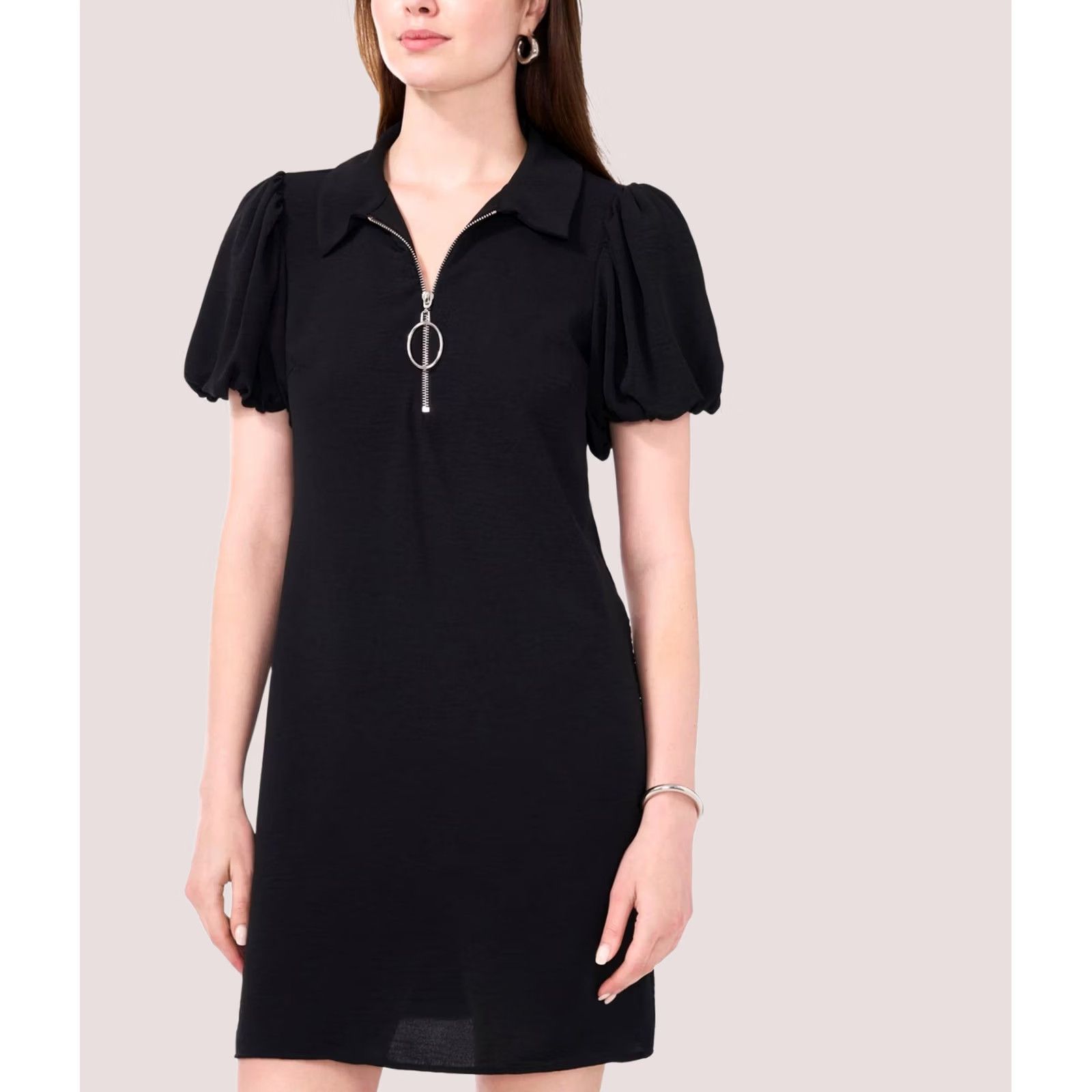 Vintage MSK Womens Shift Mini Dress Black Small Size S / US 4 / IT 40 - 1 Preview