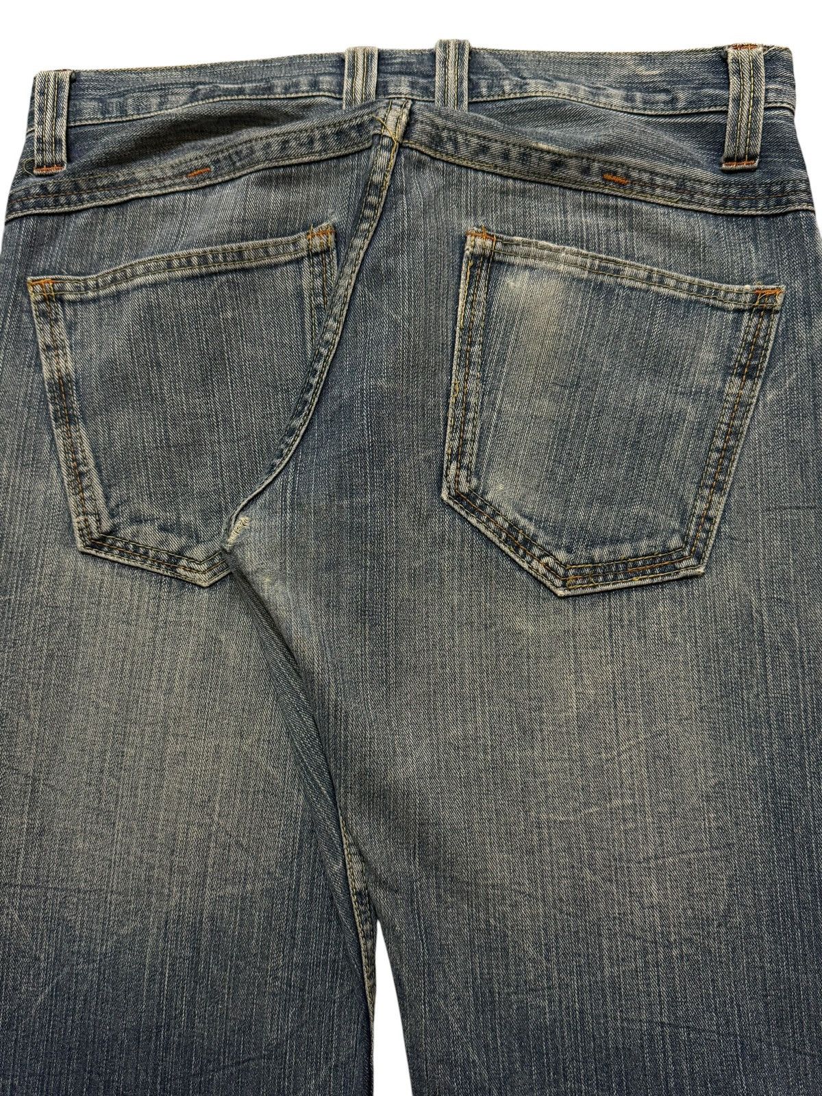 Japanese Brand Vintage Y2K Japanese Brand Blue Faded Wash Wide Leg Jeans Size US 32 / EU 48 - 5 Thumbnail