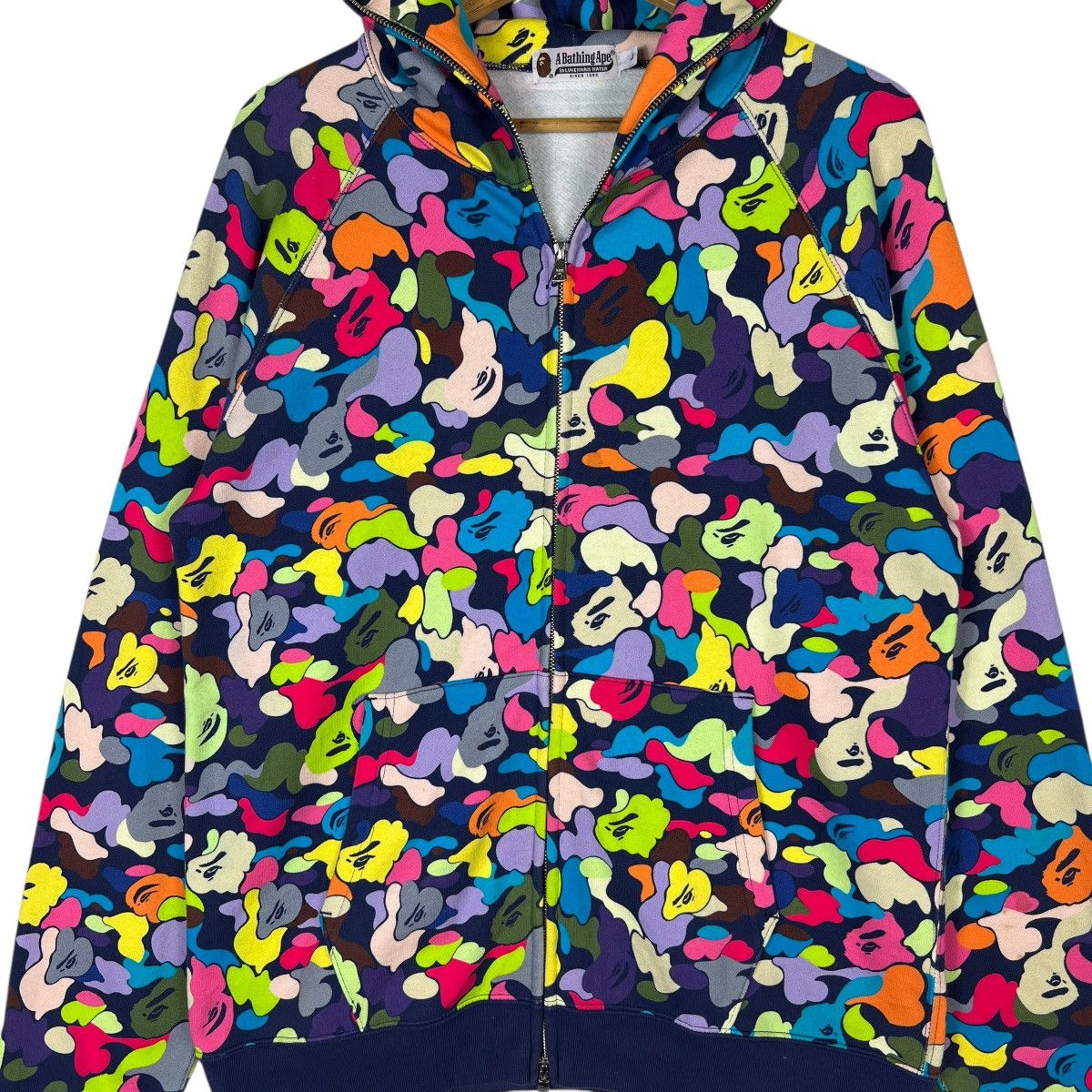 Bape 🔥 A BATHING APE INLUKEWARM WATER CAMO ZIPPER HOODIE Size US L / EU 52-54 / 3 - 8 Thumbnail