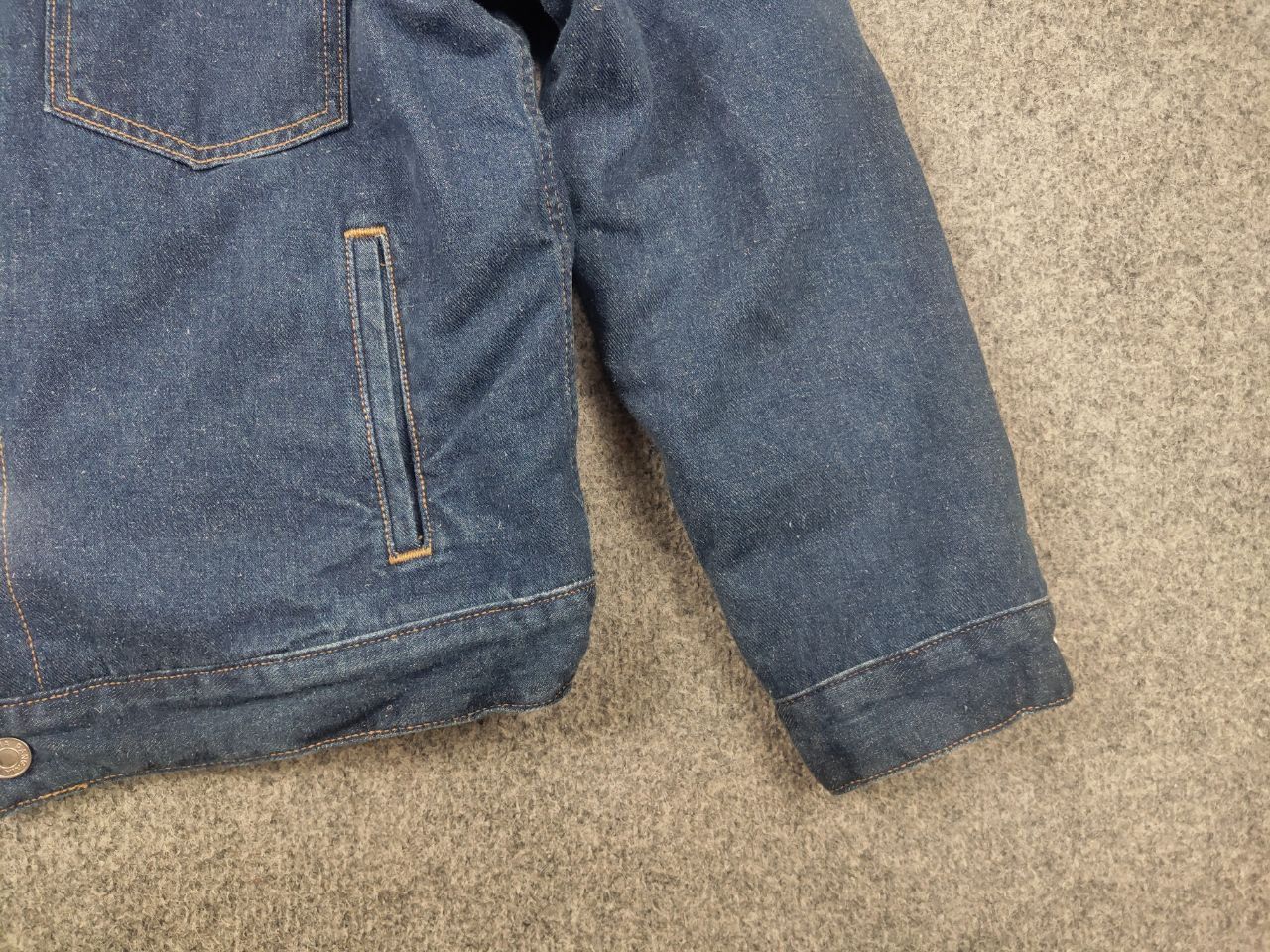 Pangaia Pangaia Design Unisex Hemp Blue Denim Sherpa Lined Jacket Size US S / EU 44-46 / 1 - 8 Thumbnail