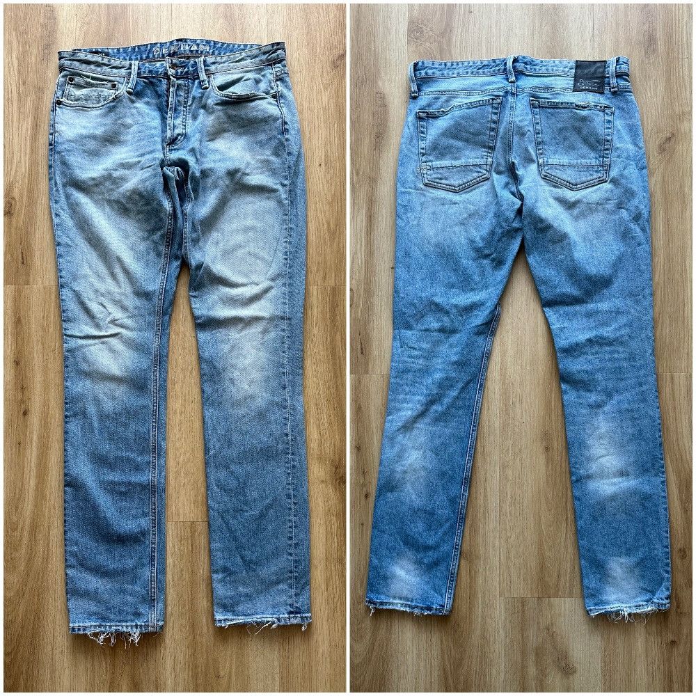 DENHAM DENHAM Razor Slim Fit washed denim faded jeants pants Size US 34 / EU 50 - 1 Thumbnail