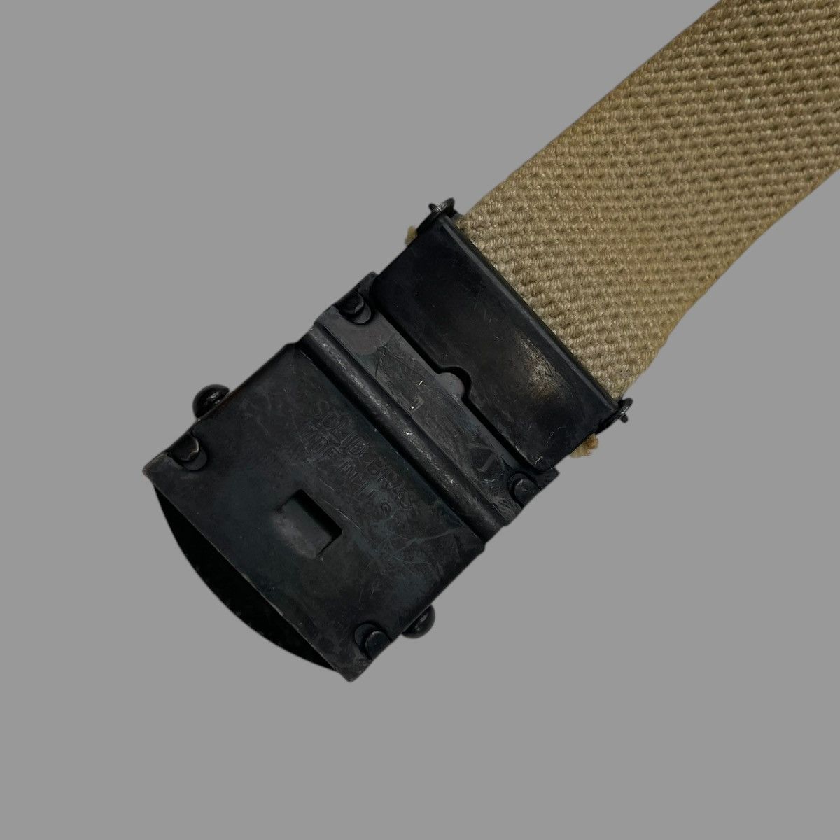 Vintage Vintage 1960s stenciled military belt Size 28 - 5 Thumbnail