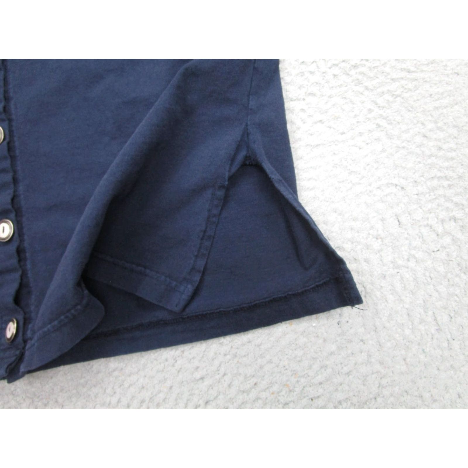 Vintage VINTAGE Xcit Shirt Womens Large Navy Blue Button-Up Long Sleeve Made USA Casual Cotton Women’s Large Navy Button Front Size L / US 10 / IT 46 - 7 Thumbnail