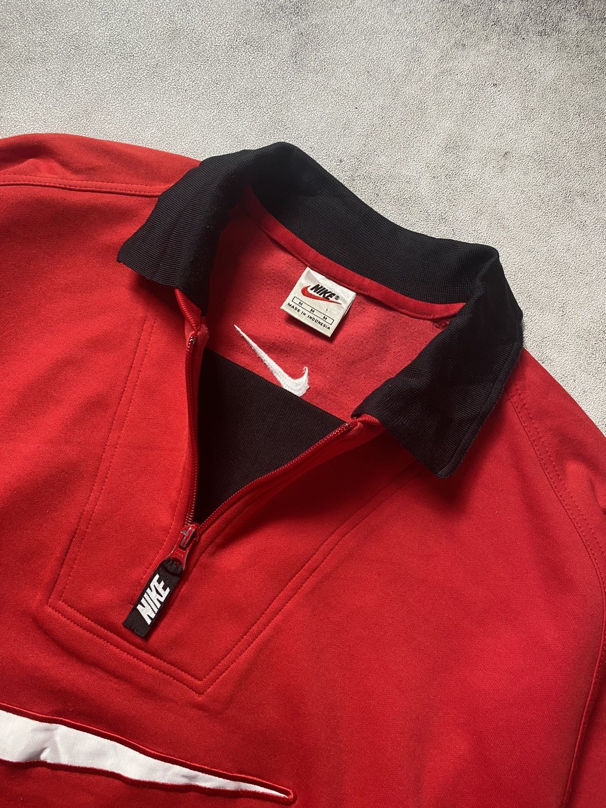 Nike 90s NIKE BIG SWOOSH HALF-ZIP SWEATSHIRT Size US M / EU 48-50 / 2 - 5 Thumbnail