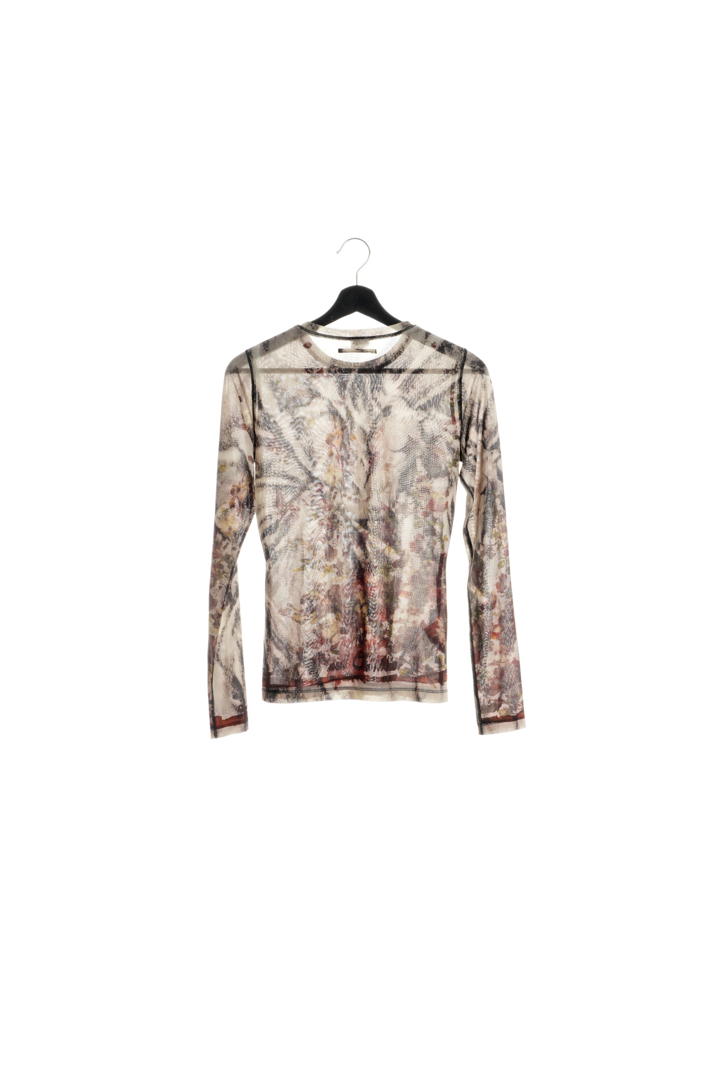 Jean Paul Gaultier Archive Floral Mesh Tattoo Top Size S / US 4 / IT 40 - 3 Thumbnail
