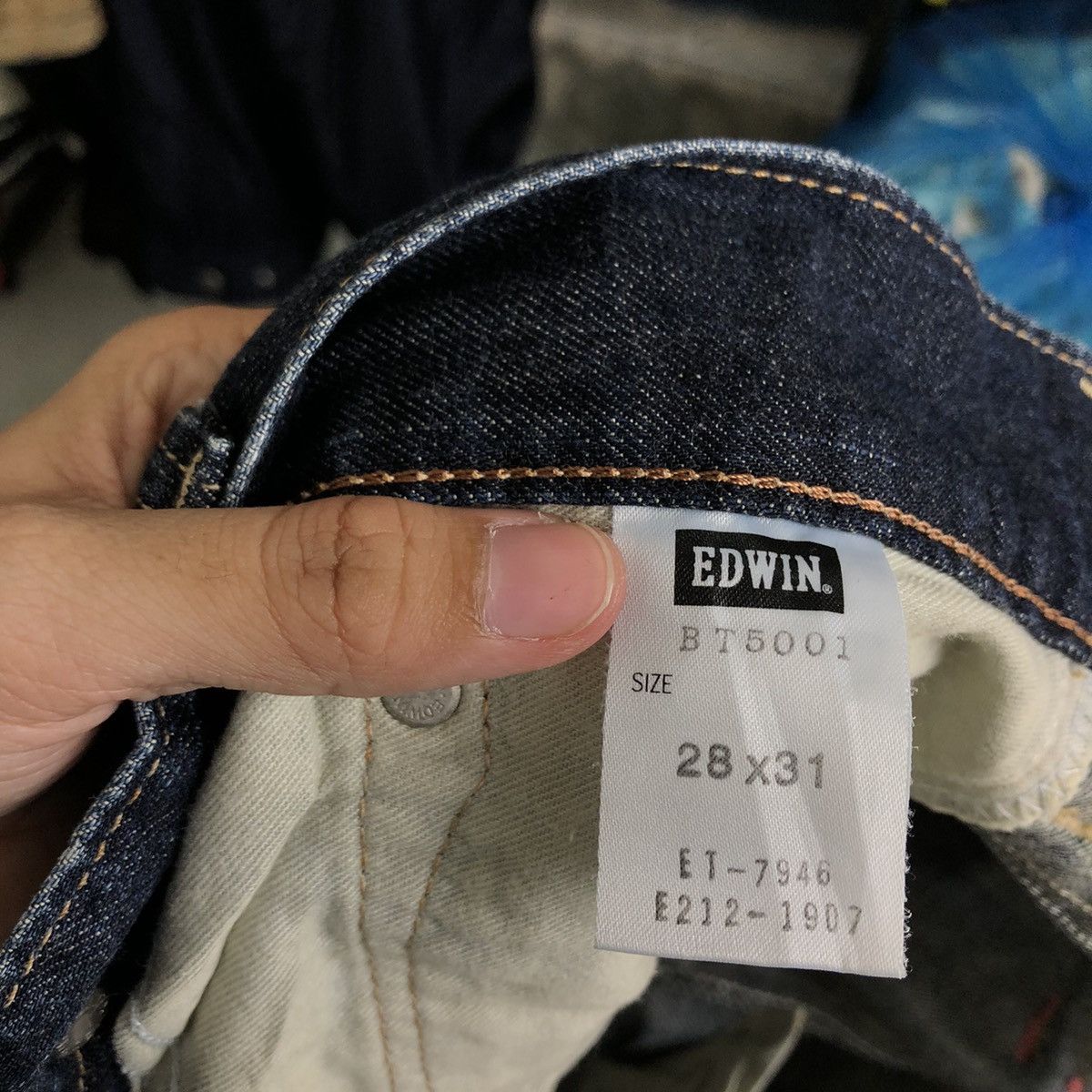 Edwin 🔥VINTAGE DISTRESSED DENIM JEANS EDWIN BLUE TRIP JAPAN Size US 30 / EU 46 - 13 Thumbnail