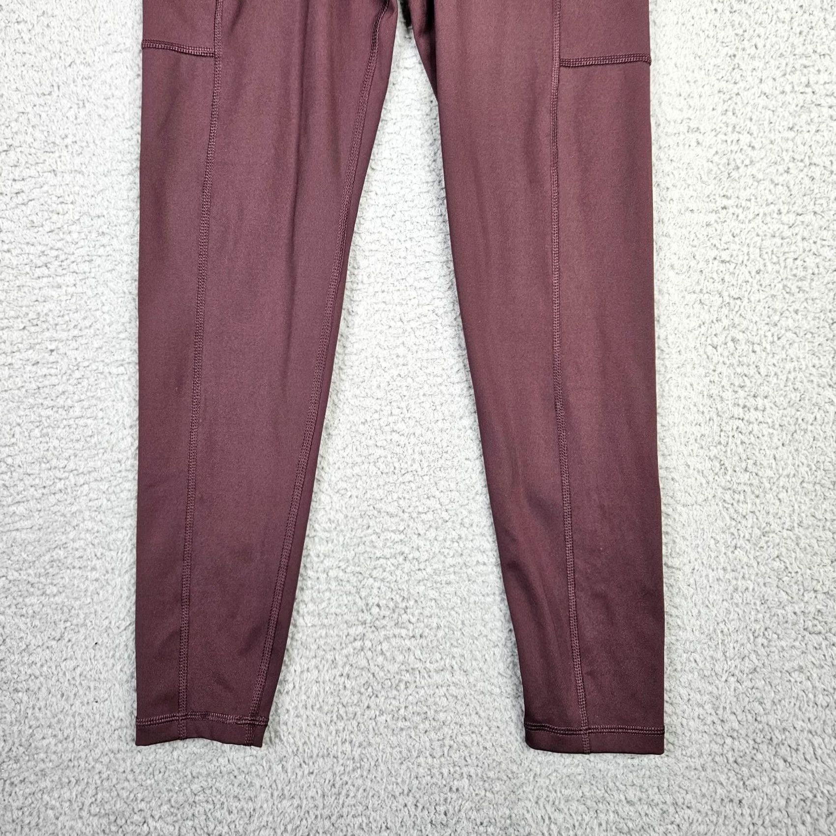 Vintage BR STANDARD Women’s Side Pockets Legging XS Activewear Pants Yoga Leggings XS Red casual fitness Women Mens Girls Size 26" / US 2 / IT 38 - 4 Thumbnail