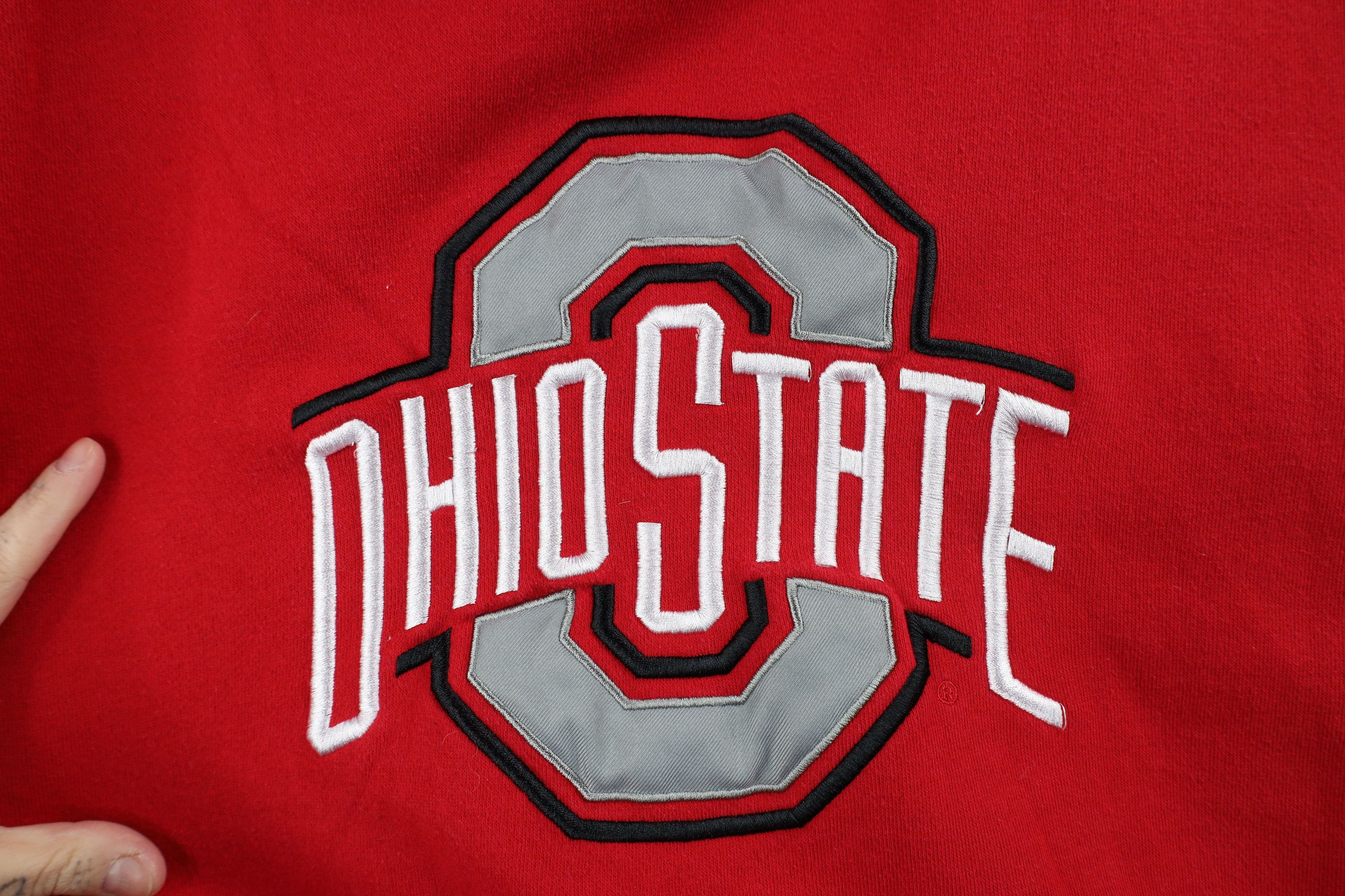 Vintage Vintage Spell Ohio State University Hoodie Sweatshirt Red Size US M / EU 48-50 / 2 - 7 Thumbnail