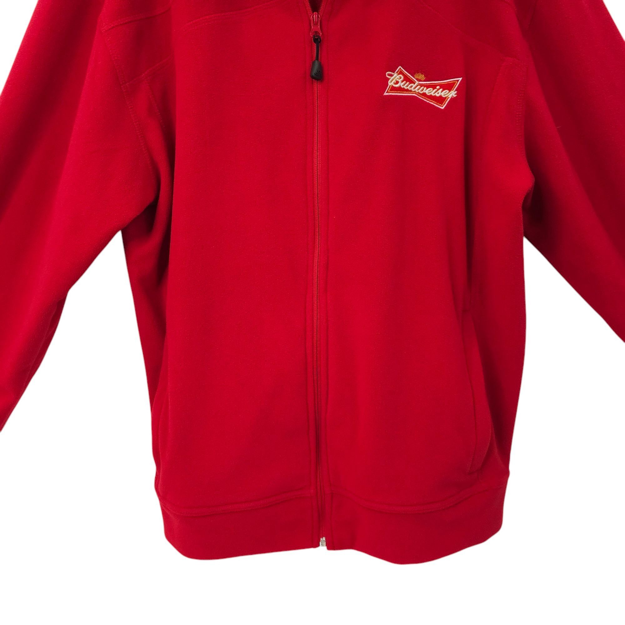 Other Budweiser Fleece Jacket Mens XL Embroidered Logo Full Zip Size US XL / EU 56 / 4 - 12 Thumbnail